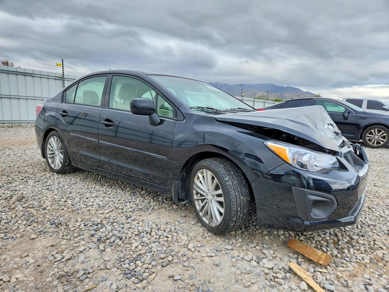 2012 Subaru Impreza Premium Black vin: JF1GJAD69CH021263