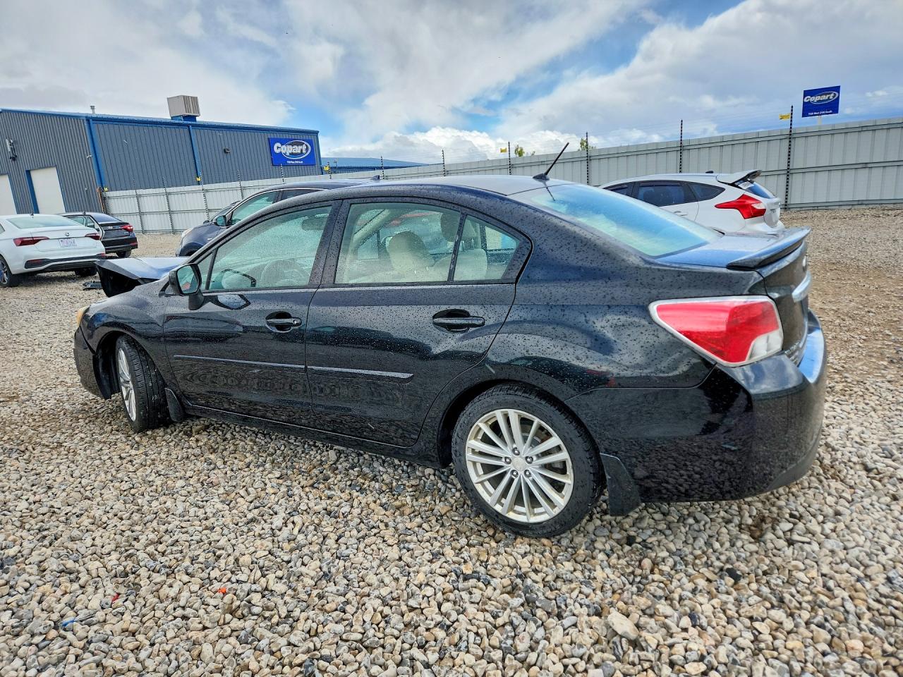 2012 Subaru Impreza Premium Black vin: JF1GJAD69CH021263