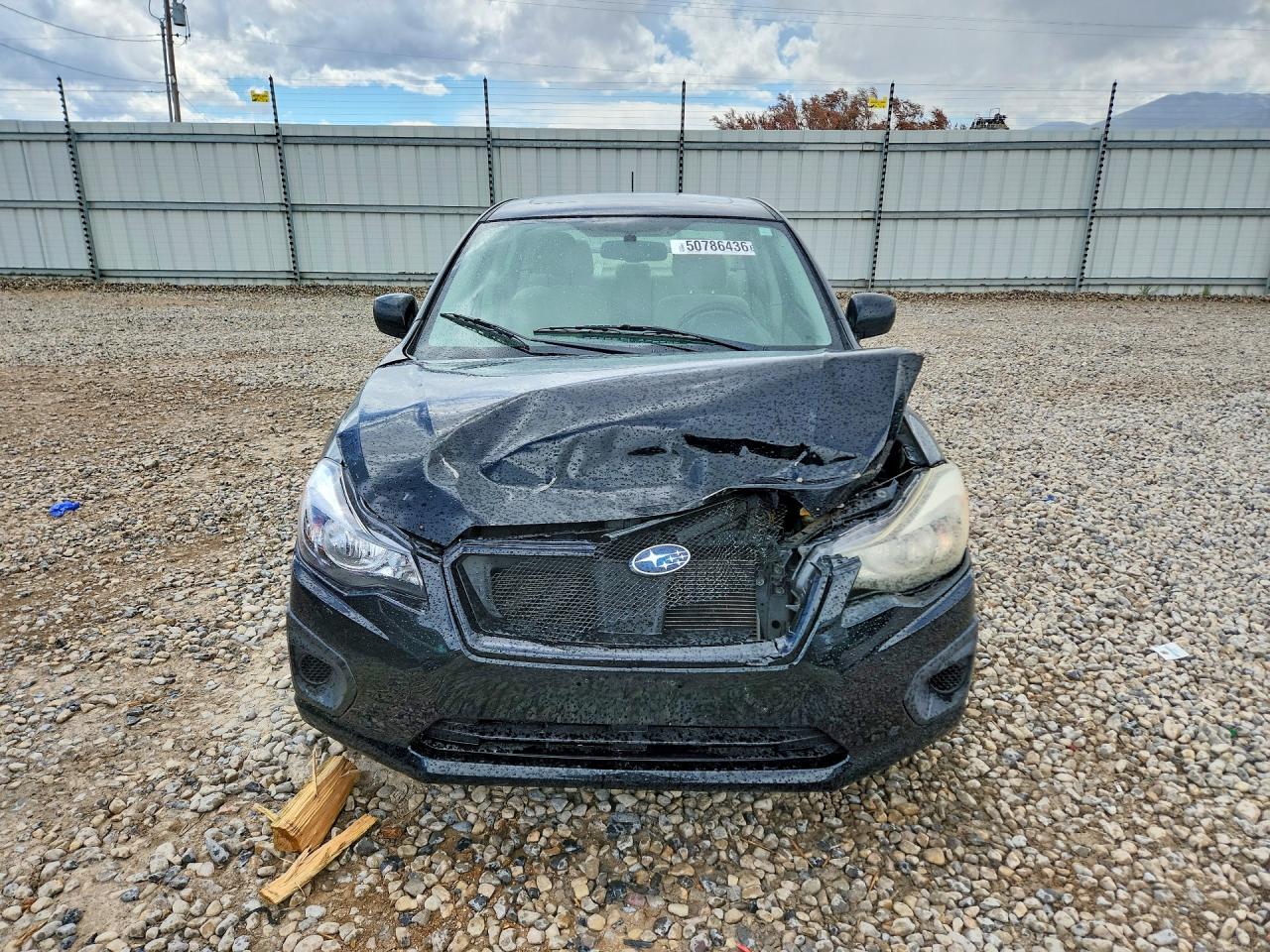 2012 Subaru Impreza Premium Black vin: JF1GJAD69CH021263