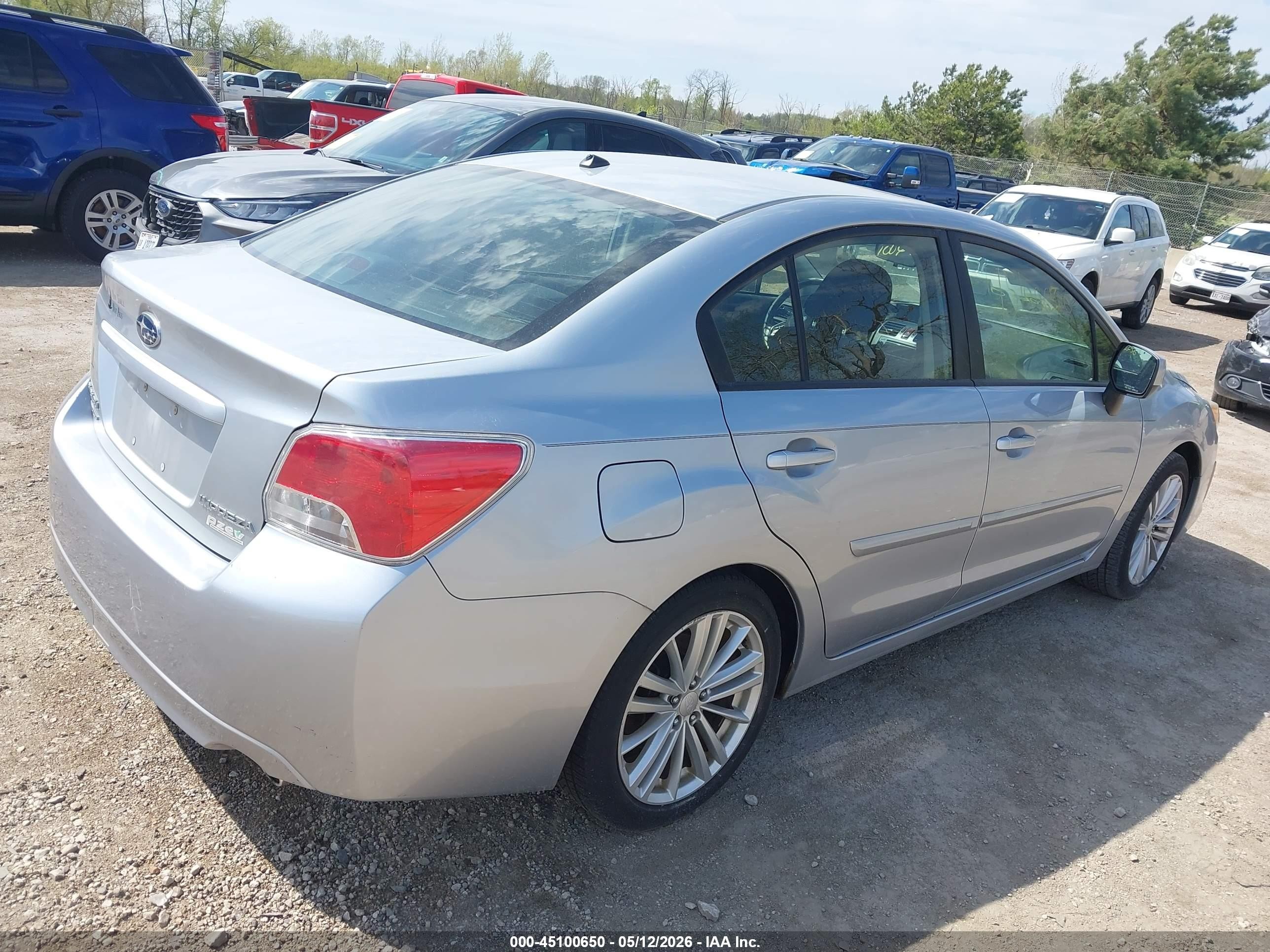 2013 Subaru Impreza 2.0i Premium Silver vin: JF1GJAD69DH031356