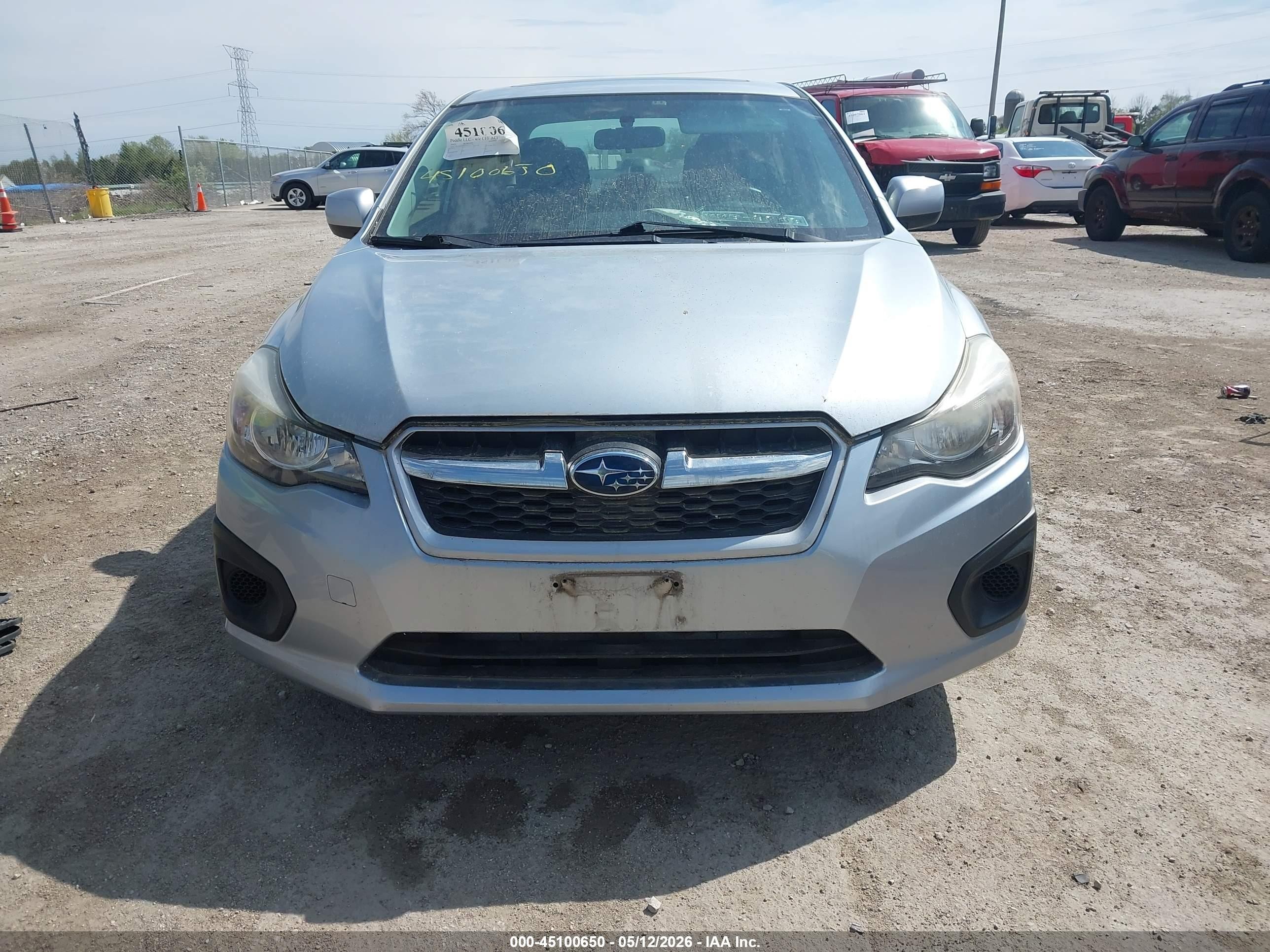 2013 Subaru Impreza 2.0i Premium Silver vin: JF1GJAD69DH031356