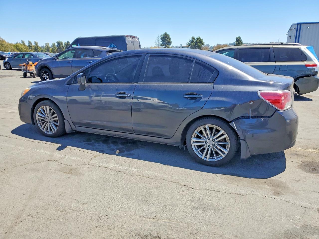 2014 Subaru Impreza Premium Black vin: JF1GJAD69EH010718
