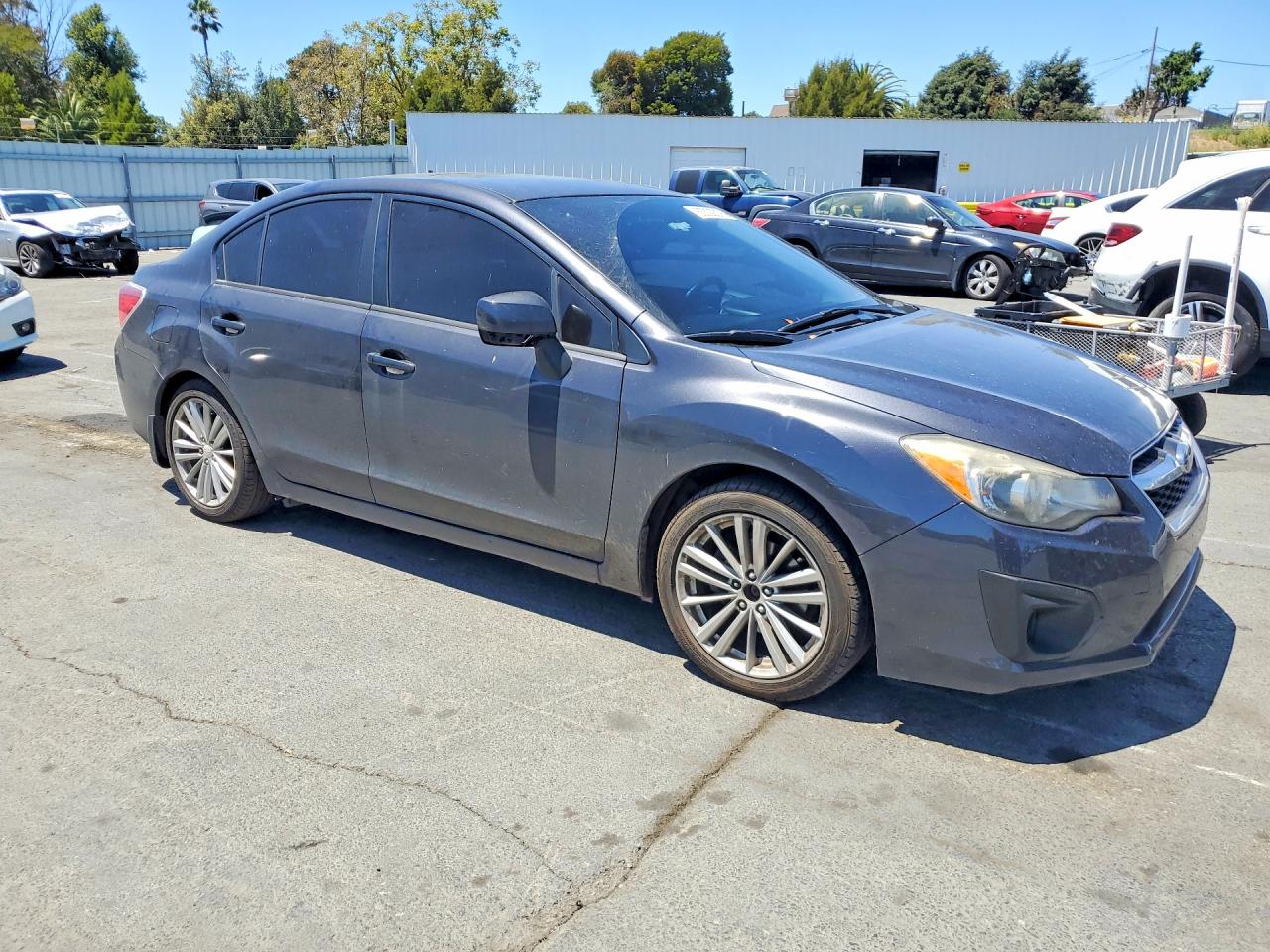 2014 Subaru Impreza Premium Black vin: JF1GJAD69EH010718