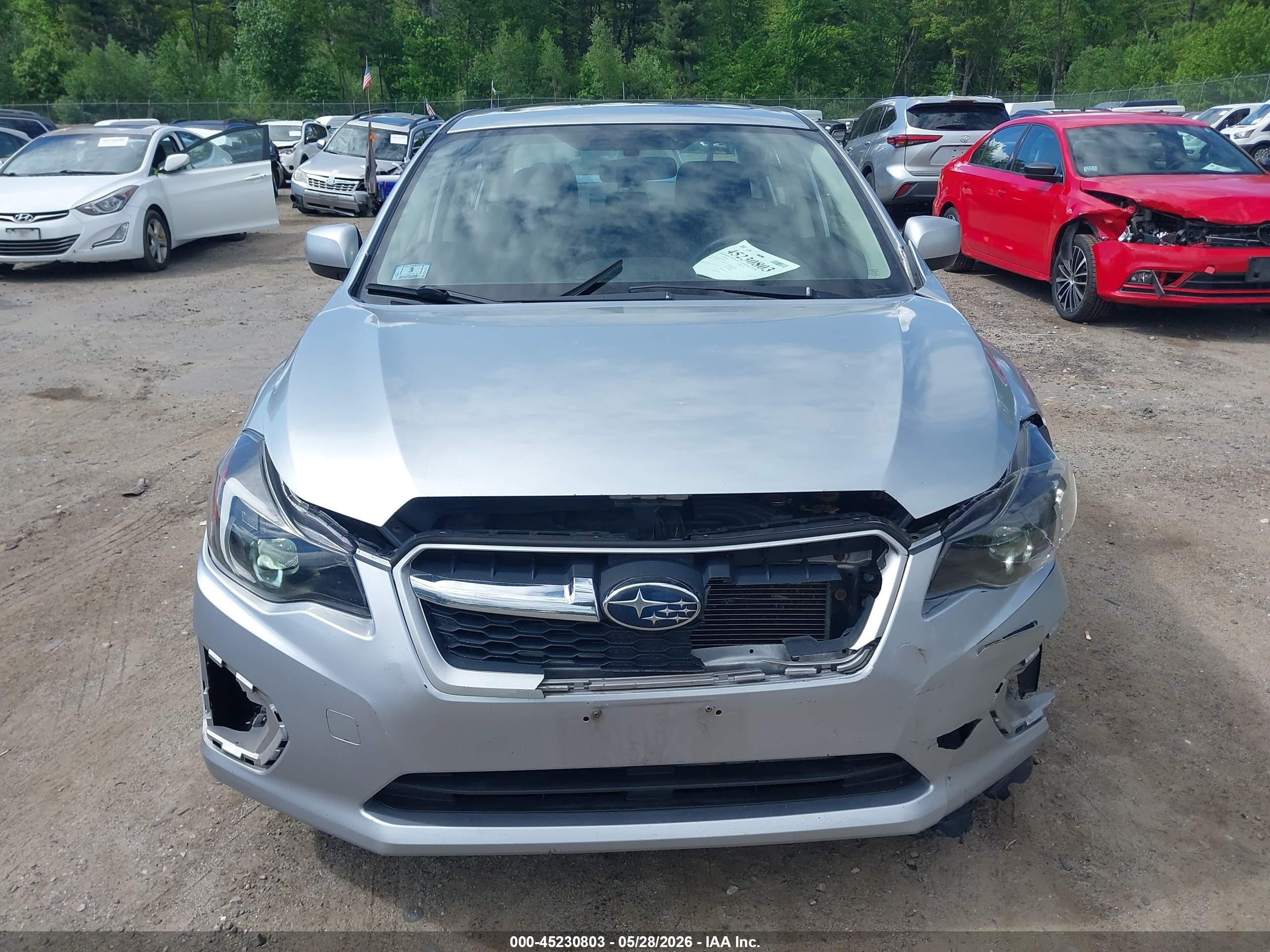 2012 Subaru Impreza 2.0i Premium Silver vin: JF1GJAD6XCH005573