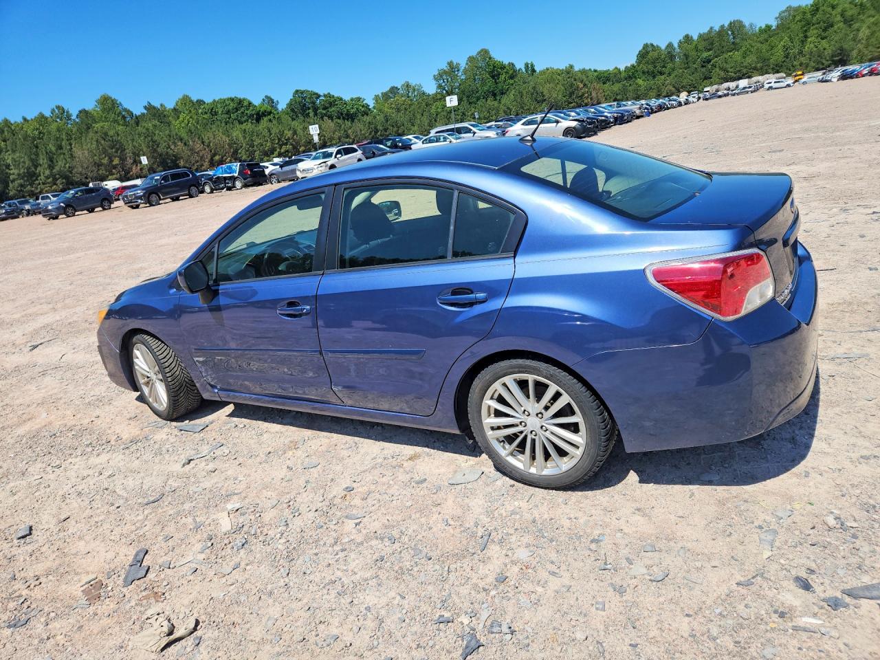 2013 Subaru Impreza Premium Blue vin: JF1GJAD6XDH017157