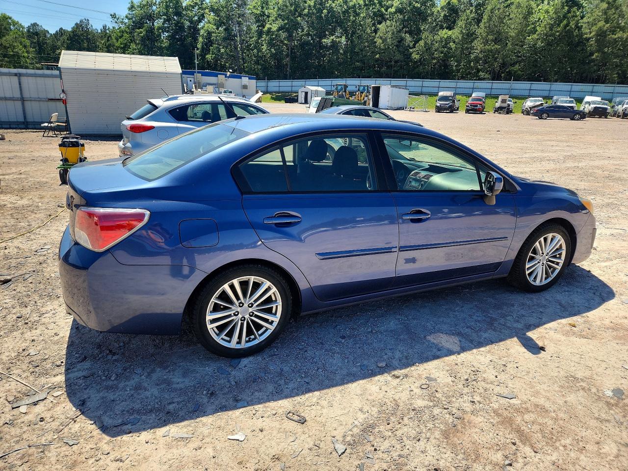 2013 Subaru Impreza Premium Blue vin: JF1GJAD6XDH017157