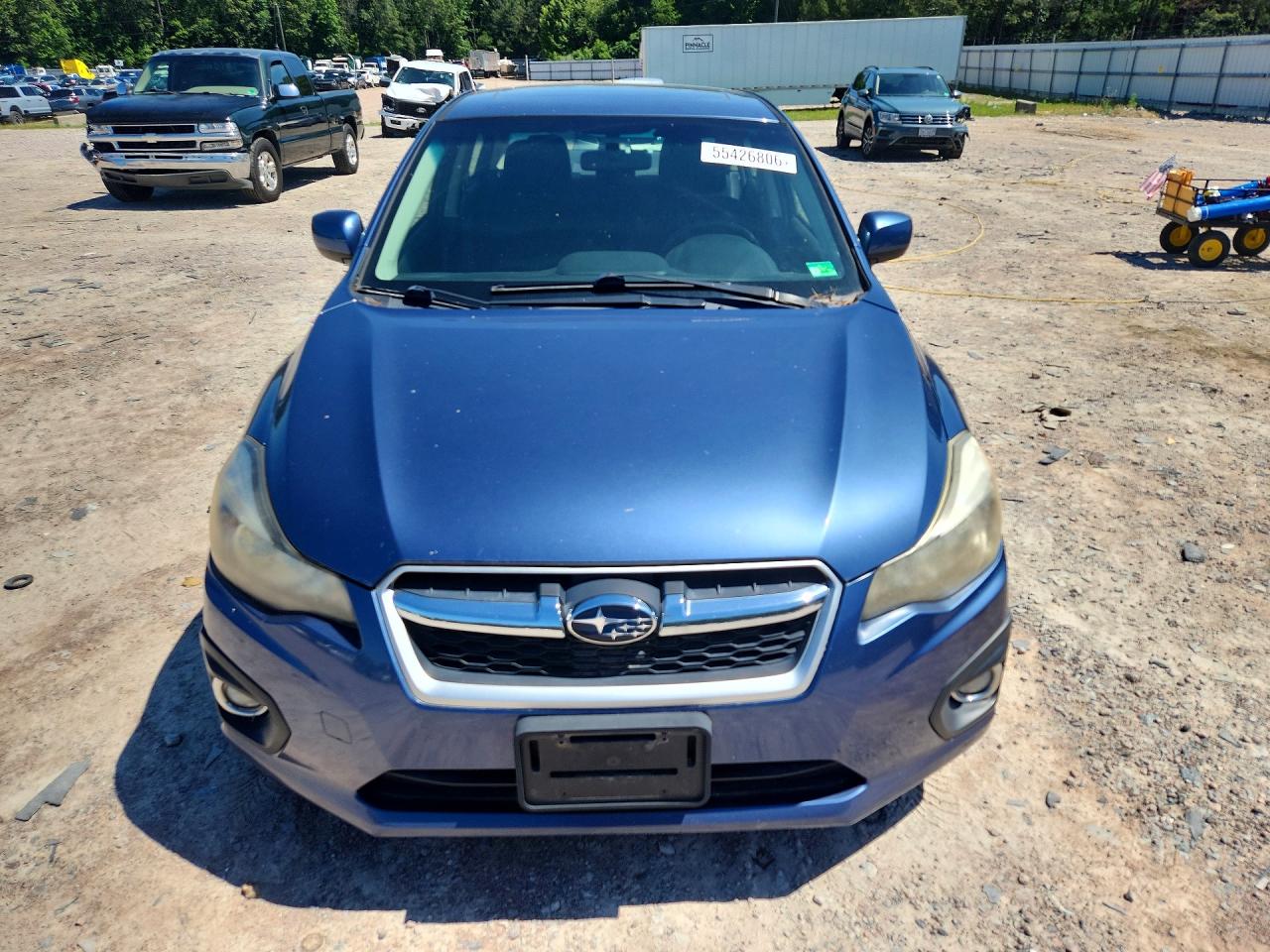 2013 Subaru Impreza Premium Blue vin: JF1GJAD6XDH017157