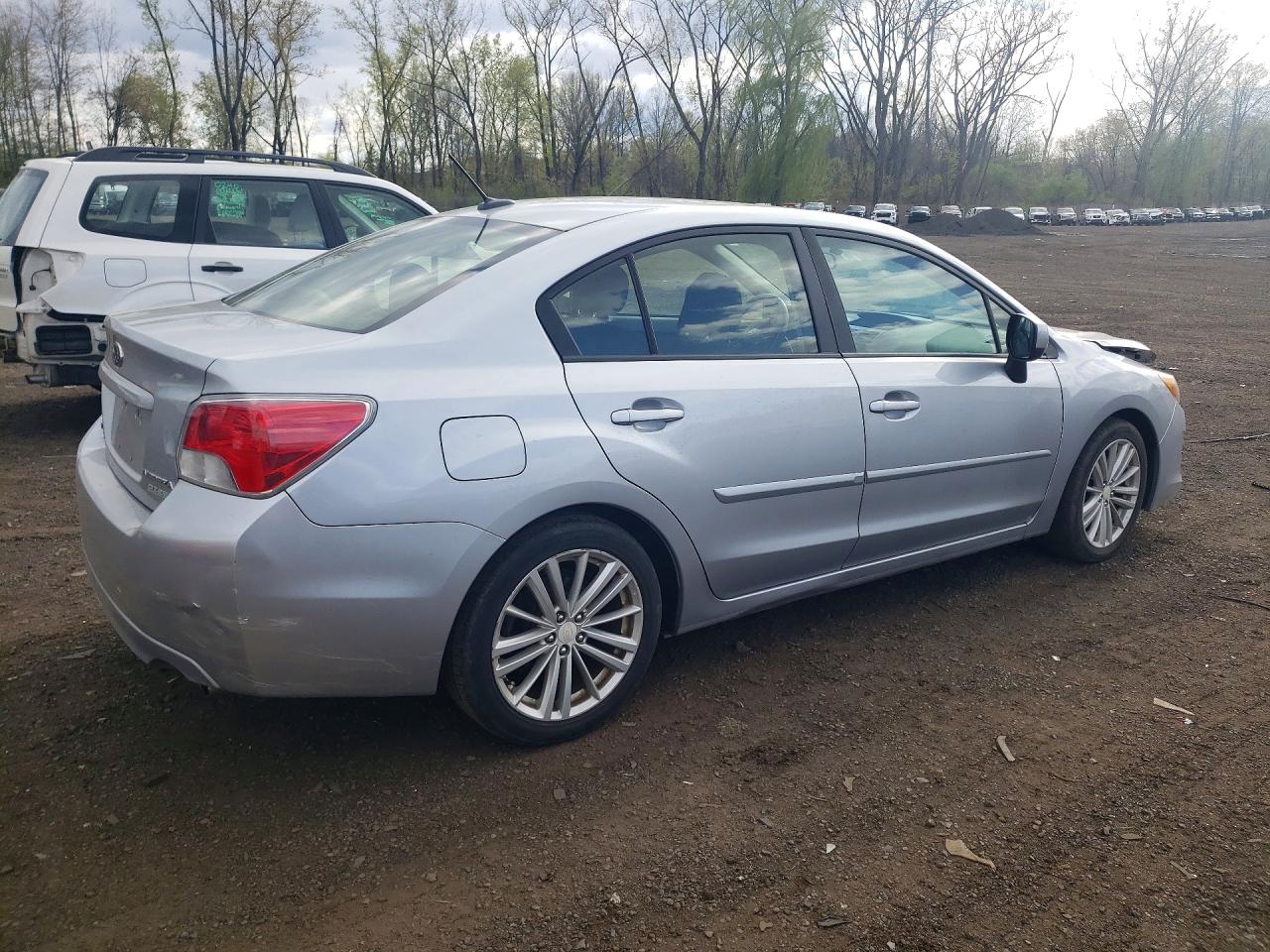 2013 Subaru Impreza Premium Silver vin: JF1GJAE65DH027755