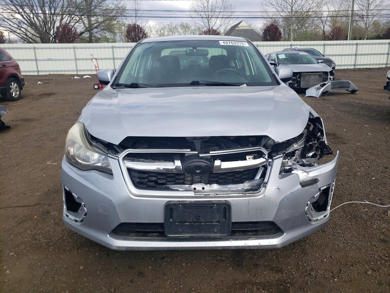 2013 Subaru Impreza Premium Silver vin: JF1GJAE65DH027755