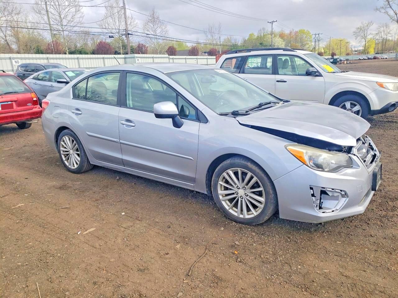 2013 Subaru Impreza Premium Silver vin: JF1GJAE65DH027755