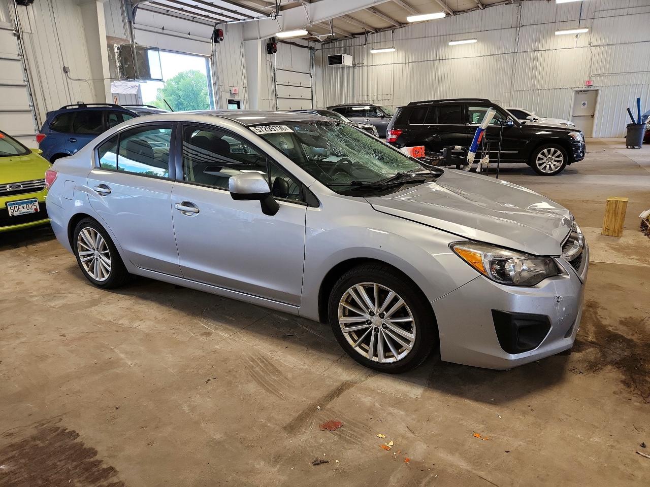 2014 Subaru Impreza Premium Silver vin: JF1GJAE65EH011735