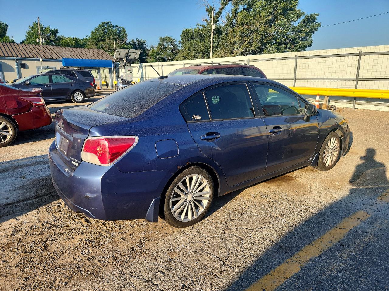 2012 Subaru Impreza Premium Синий vin: JF1GJAE68CH003688