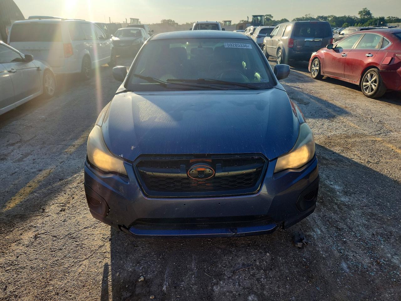 2012 Subaru Impreza Premium Синий vin: JF1GJAE68CH003688