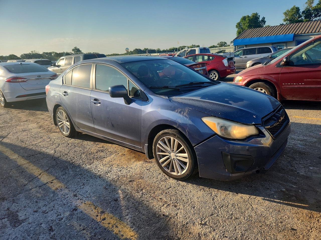 2012 Subaru Impreza Premium Синий vin: JF1GJAE68CH003688