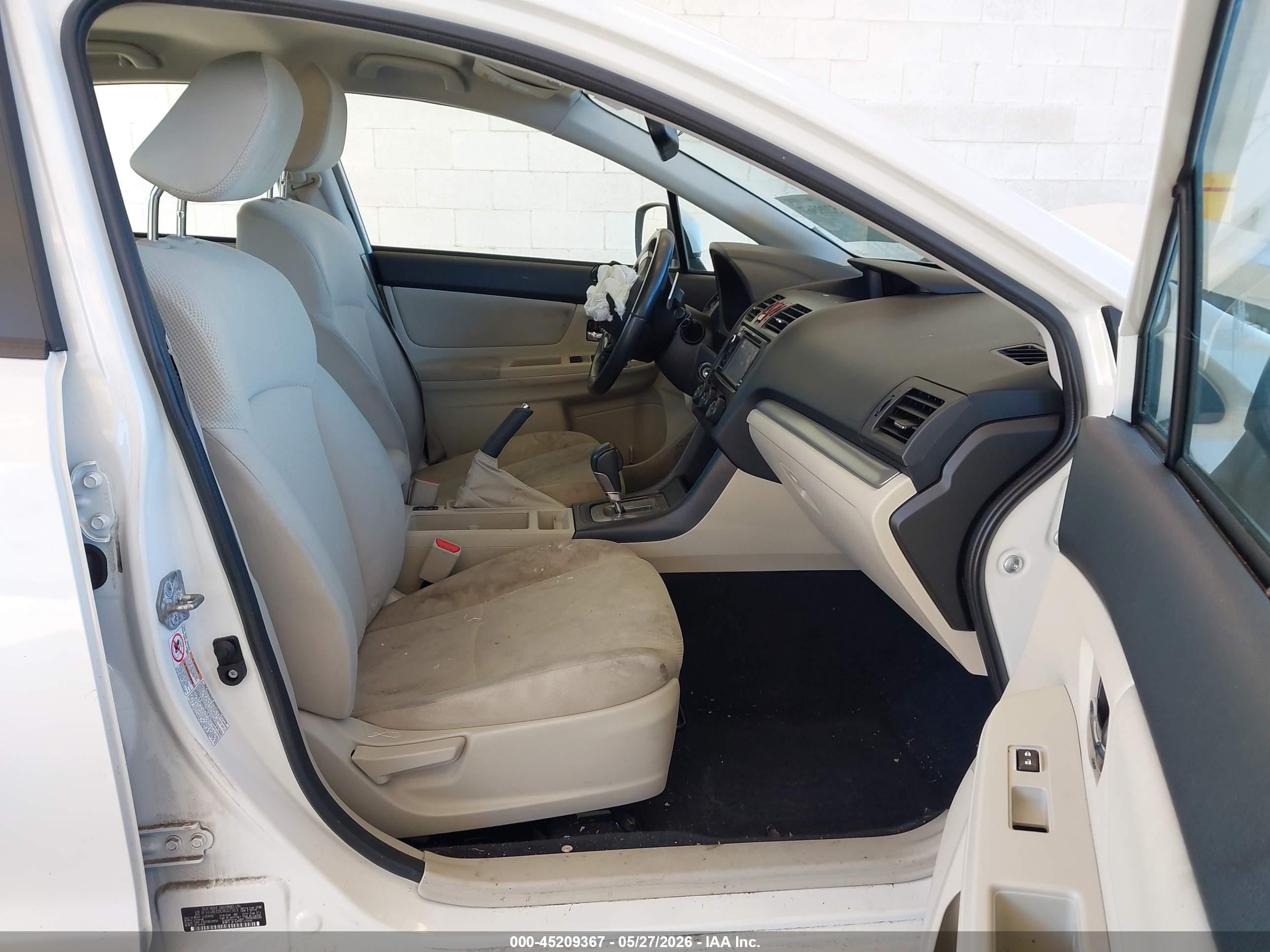 2012 Subaru Impreza 2.0i Premium White vin: JF1GJAE68CH007353