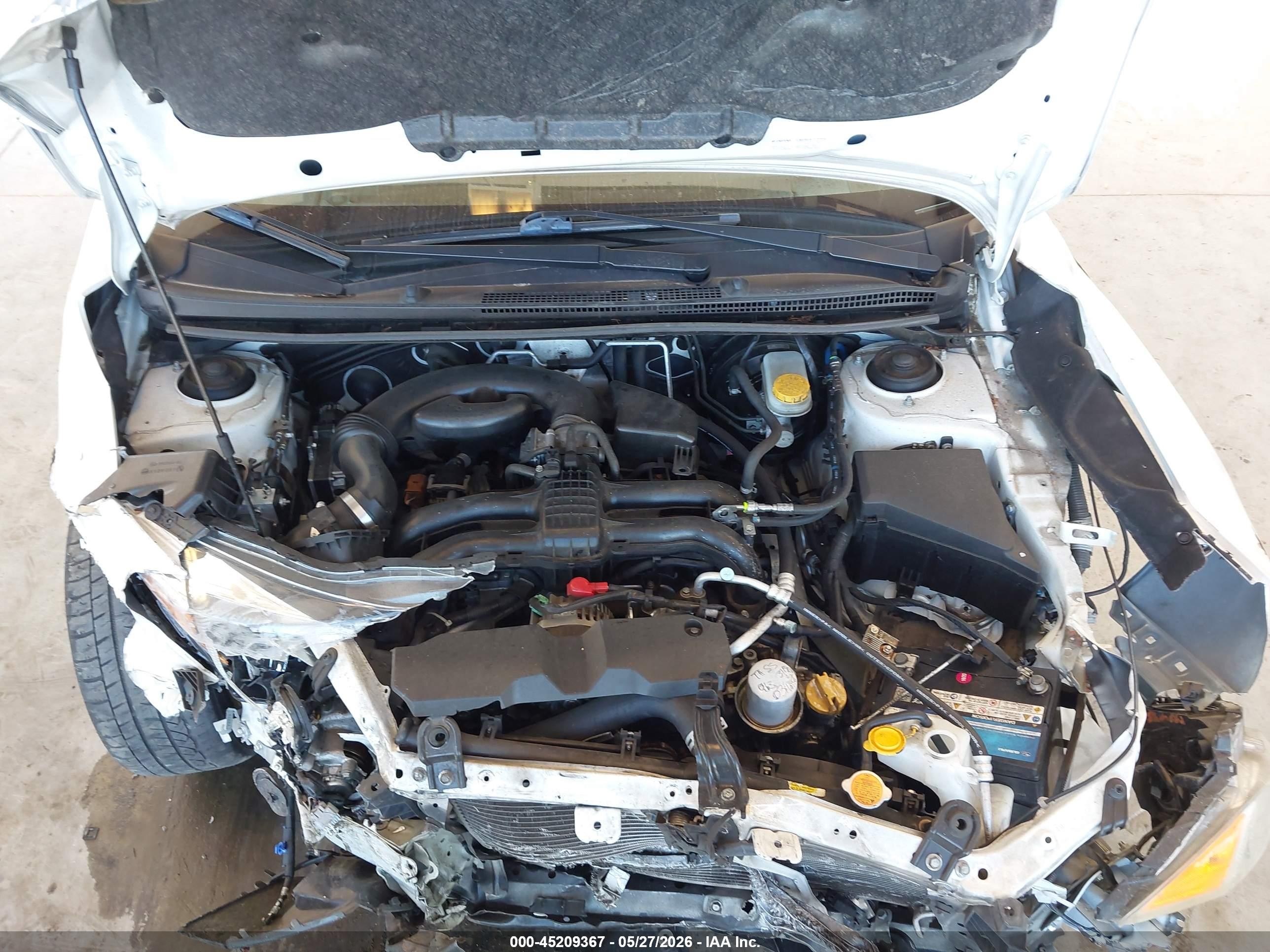 2012 Subaru Impreza 2.0i Premium White vin: JF1GJAE68CH007353