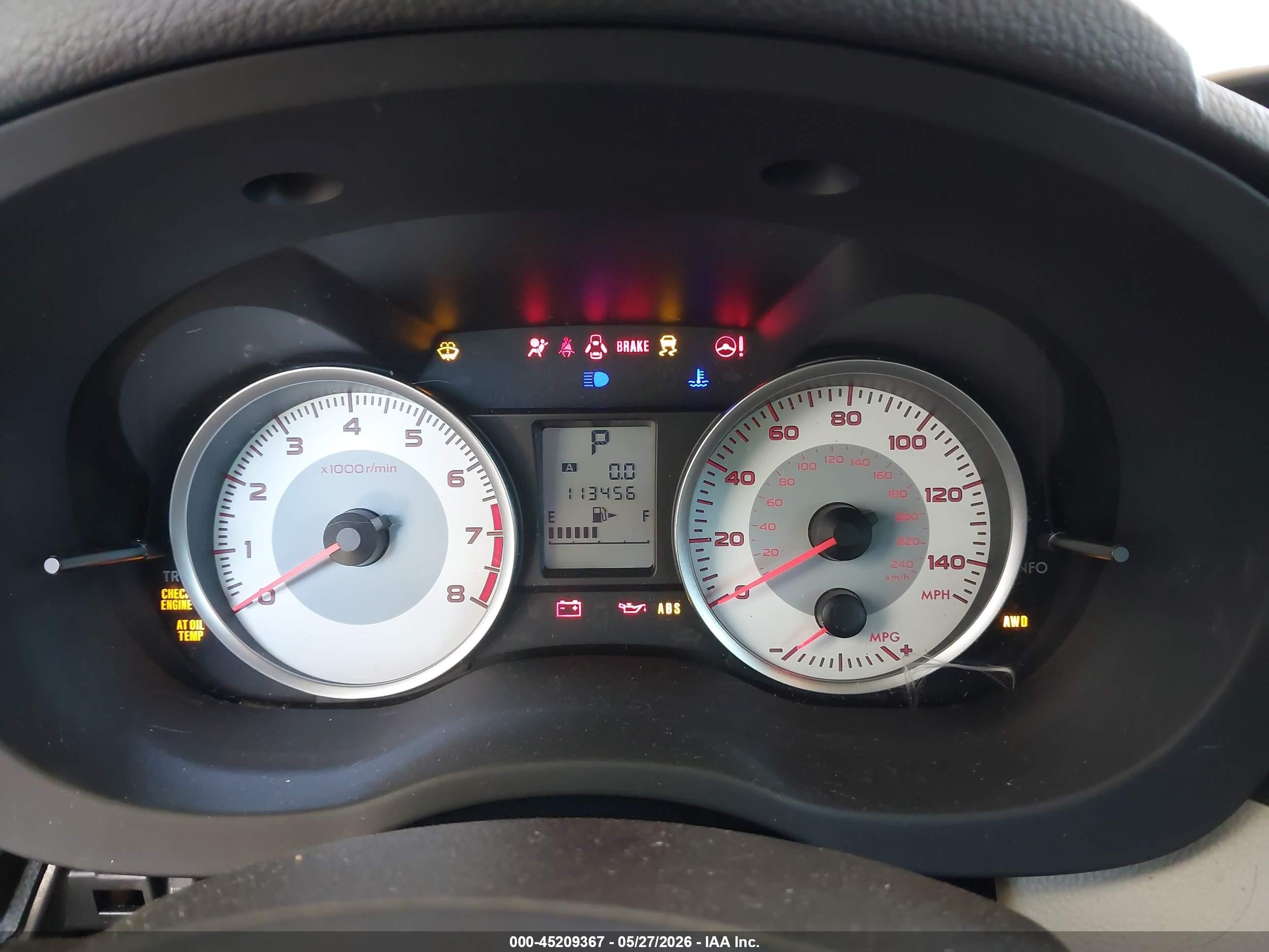 2012 Subaru Impreza 2.0i Premium White vin: JF1GJAE68CH007353