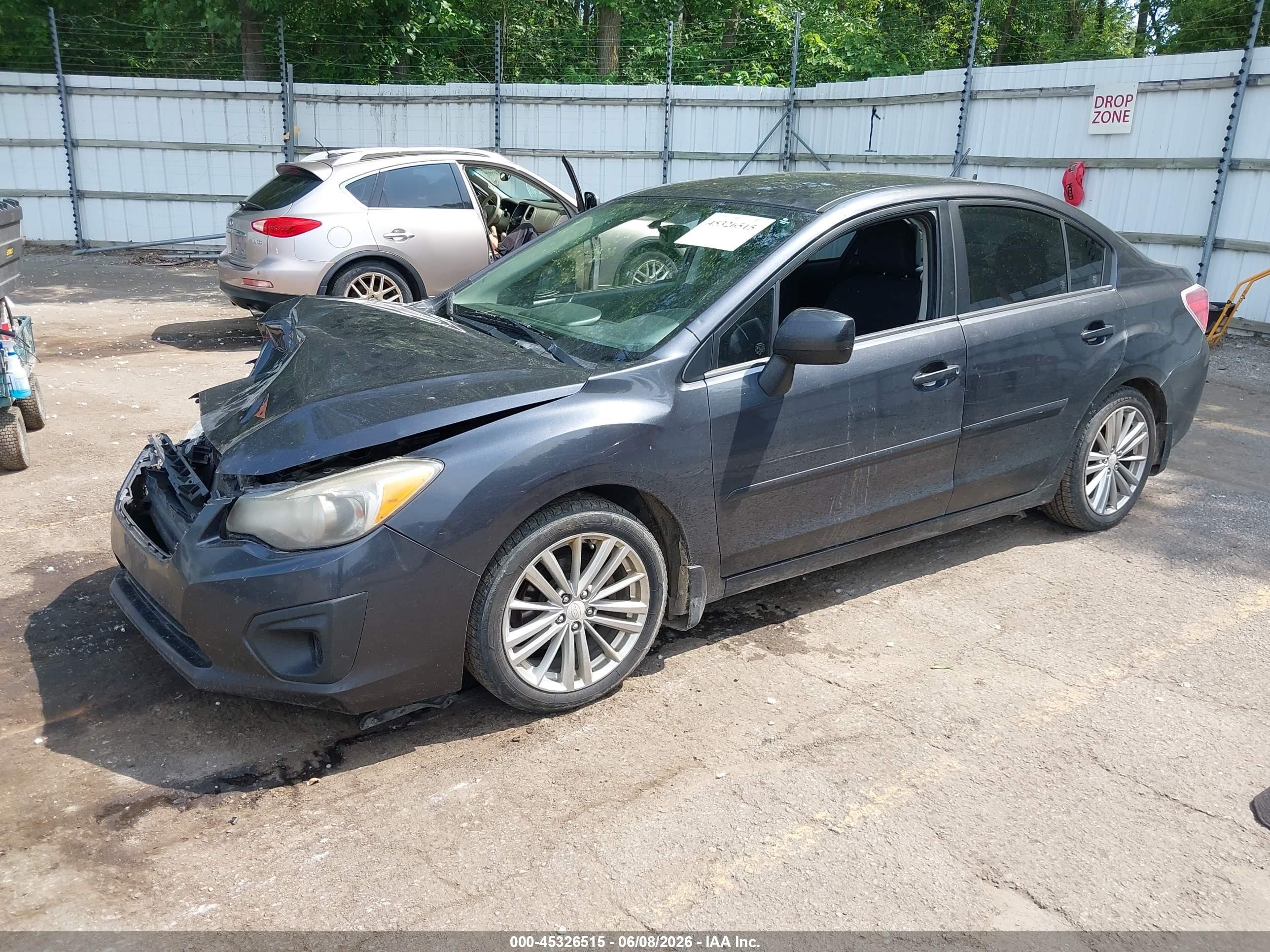 2014 Subaru Impreza 2.0i Premium Серый vin: JF1GJAE68EH007761