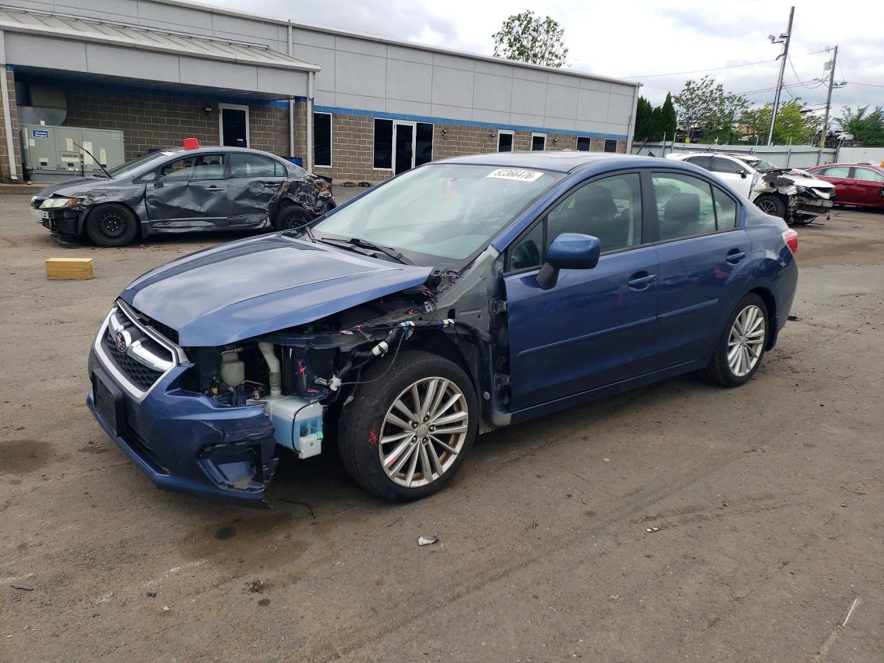 2012 Subaru Impreza Premium Blue vin: JF1GJAF61CH020329