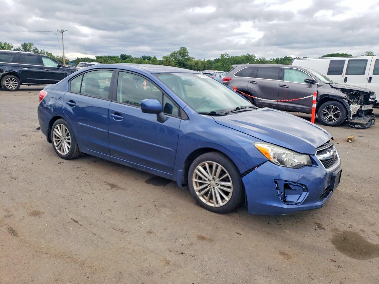 2012 Subaru Impreza Premium Blue vin: JF1GJAF61CH020329