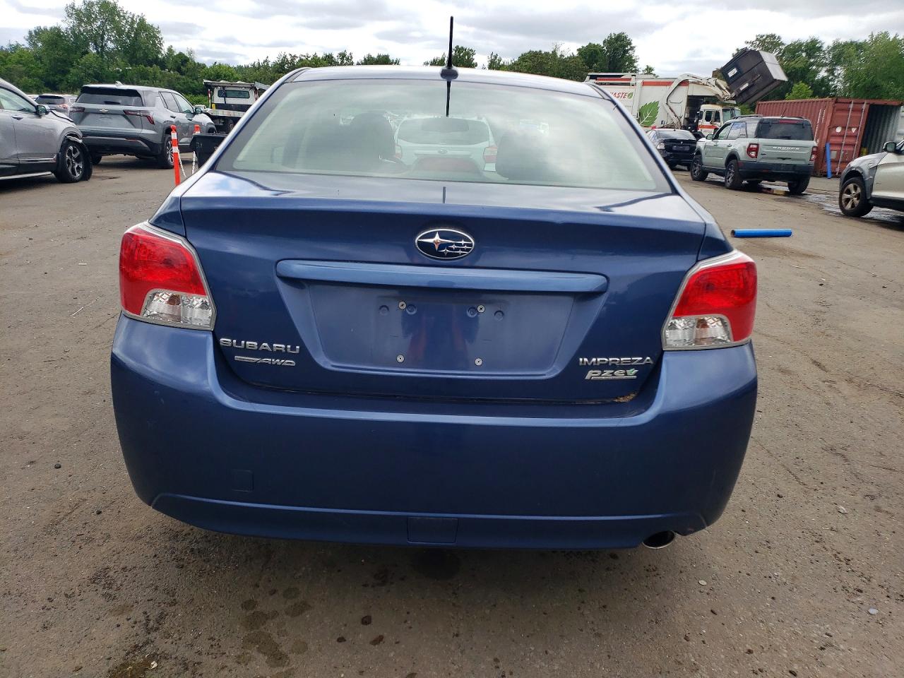 2012 Subaru Impreza Premium Blue vin: JF1GJAF61CH020329