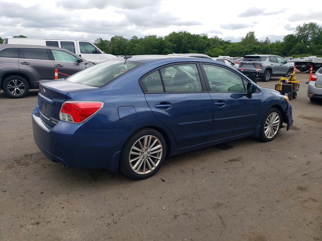 2012 Subaru Impreza Premium Blue vin: JF1GJAF61CH020329