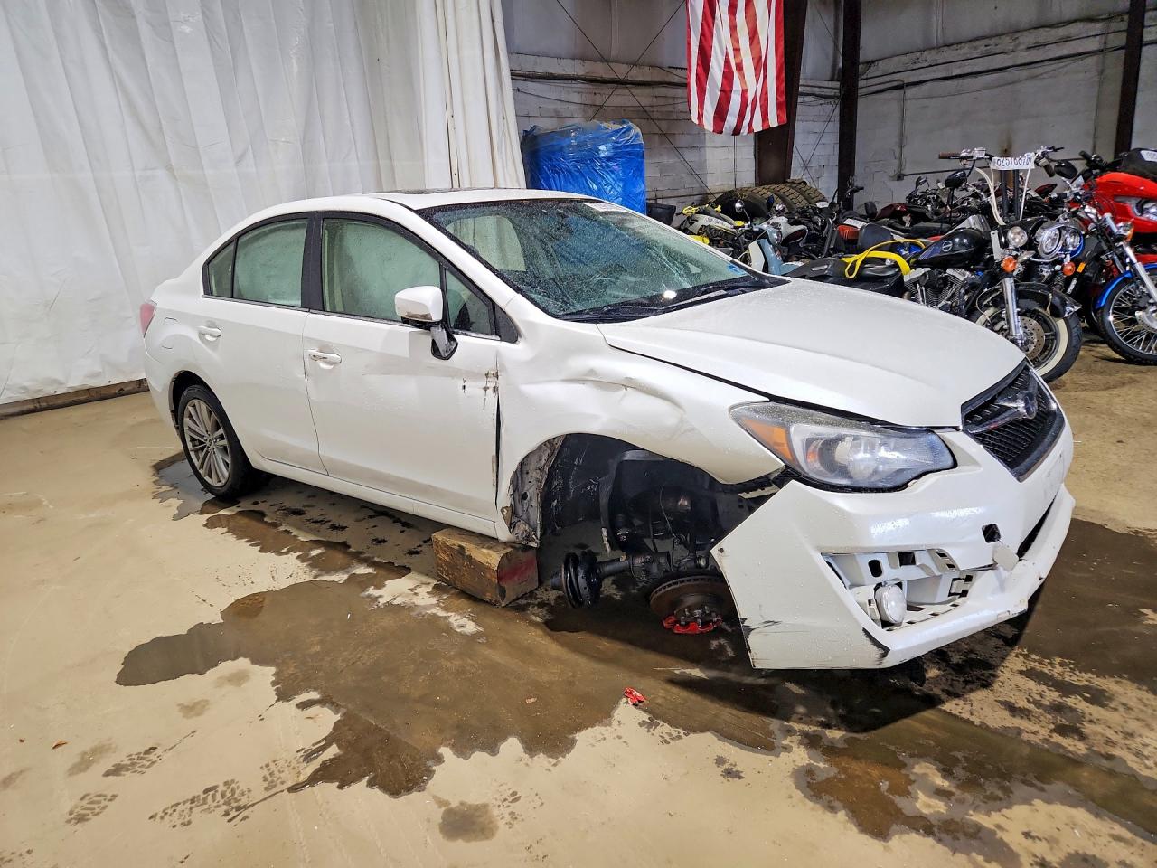 2016 Subaru Impreza Premium Plus White vin: JF1GJAF62GH016022