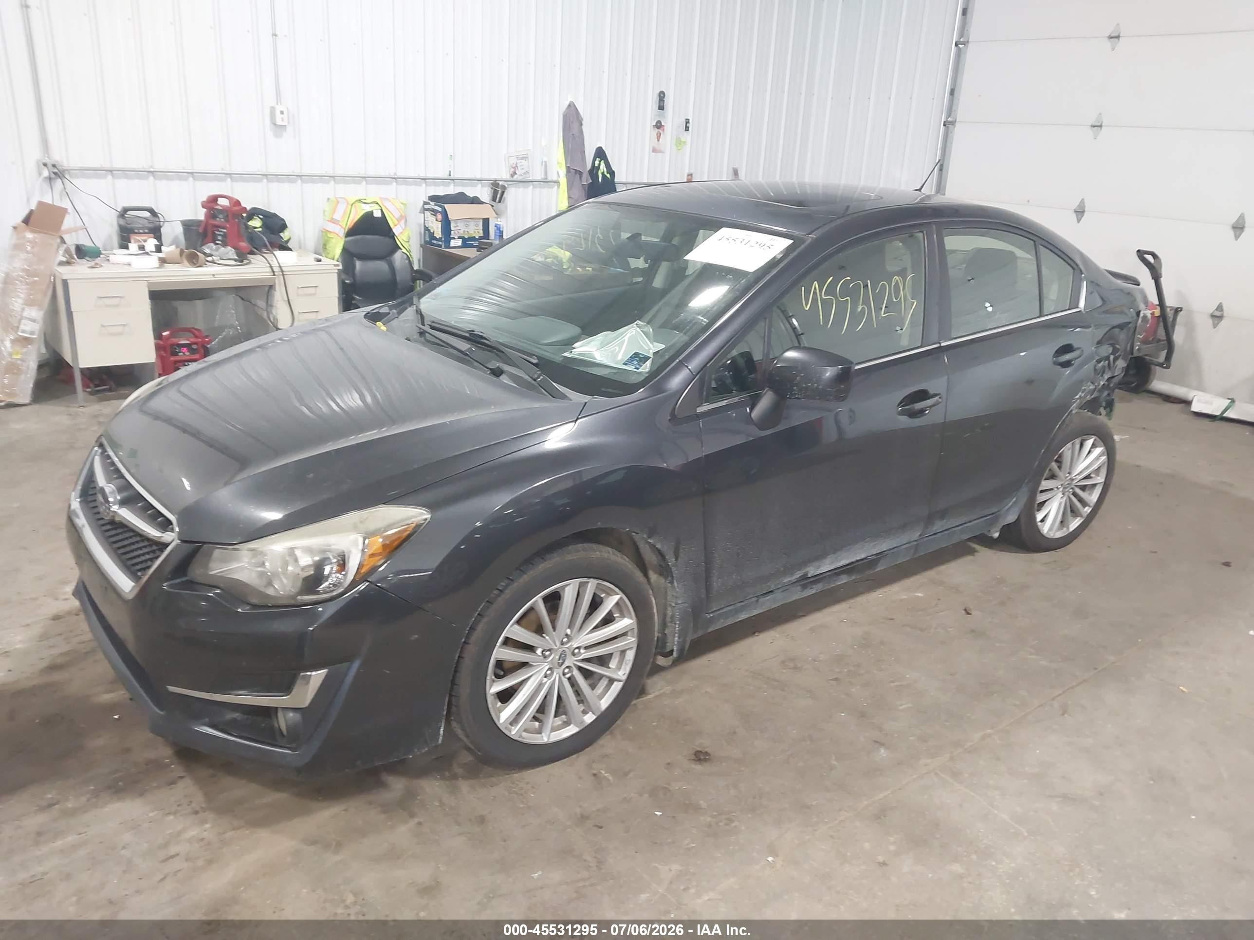2016 Subaru Impreza 2.0i Premium Black vin: JF1GJAF67GH021278
