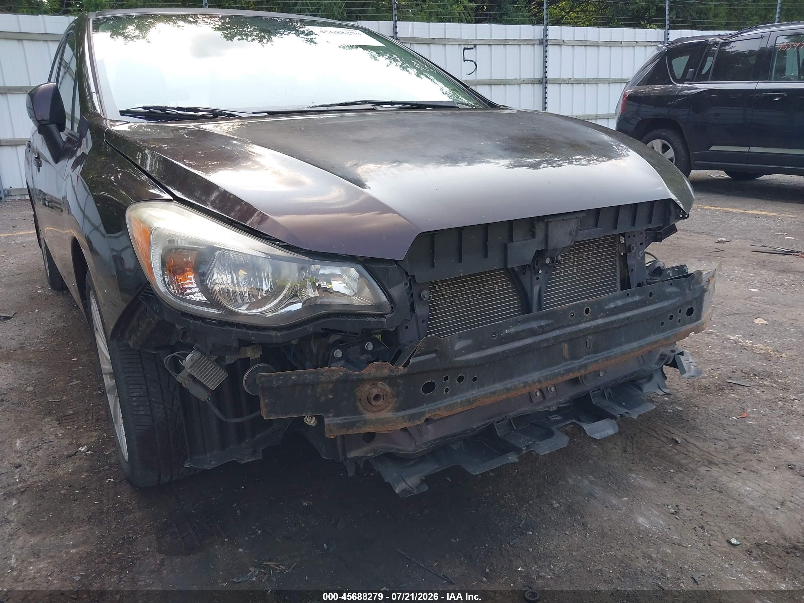 2012 Subaru Impreza 2.0i Premium Purple vin: JF1GJAF68CH005634
