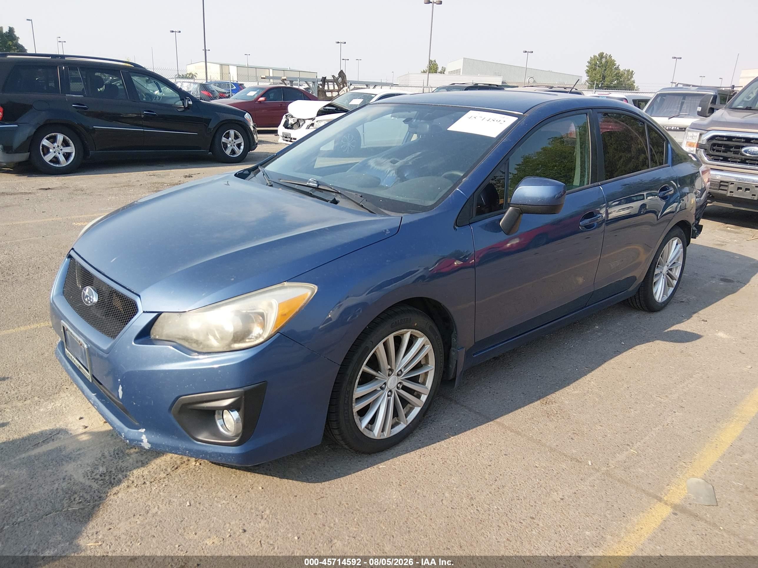 2012 Subaru Impreza 2.0i Premium Синий vin: JF1GJAF68CH011286