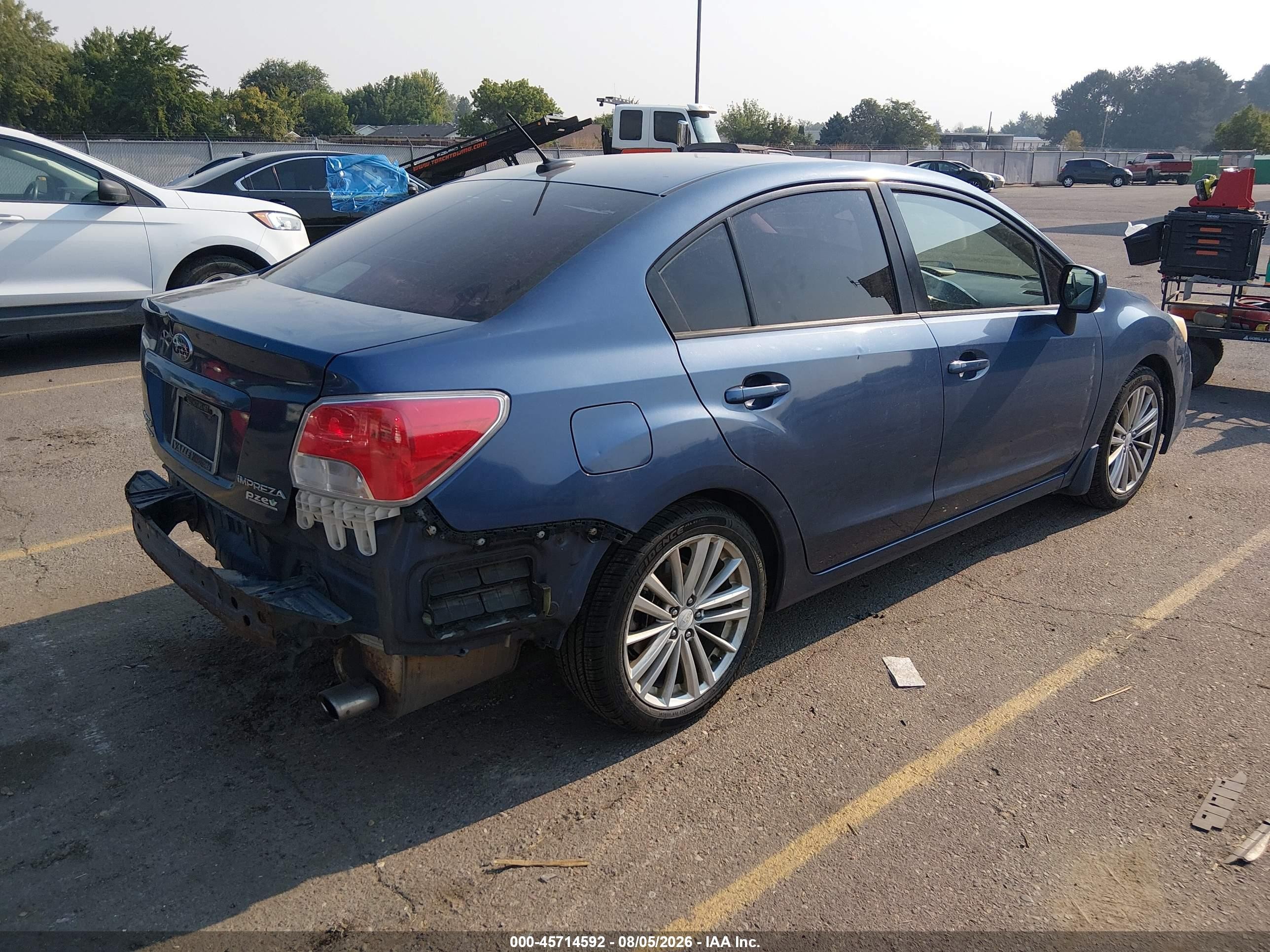 2012 Subaru Impreza 2.0i Premium Синий vin: JF1GJAF68CH011286