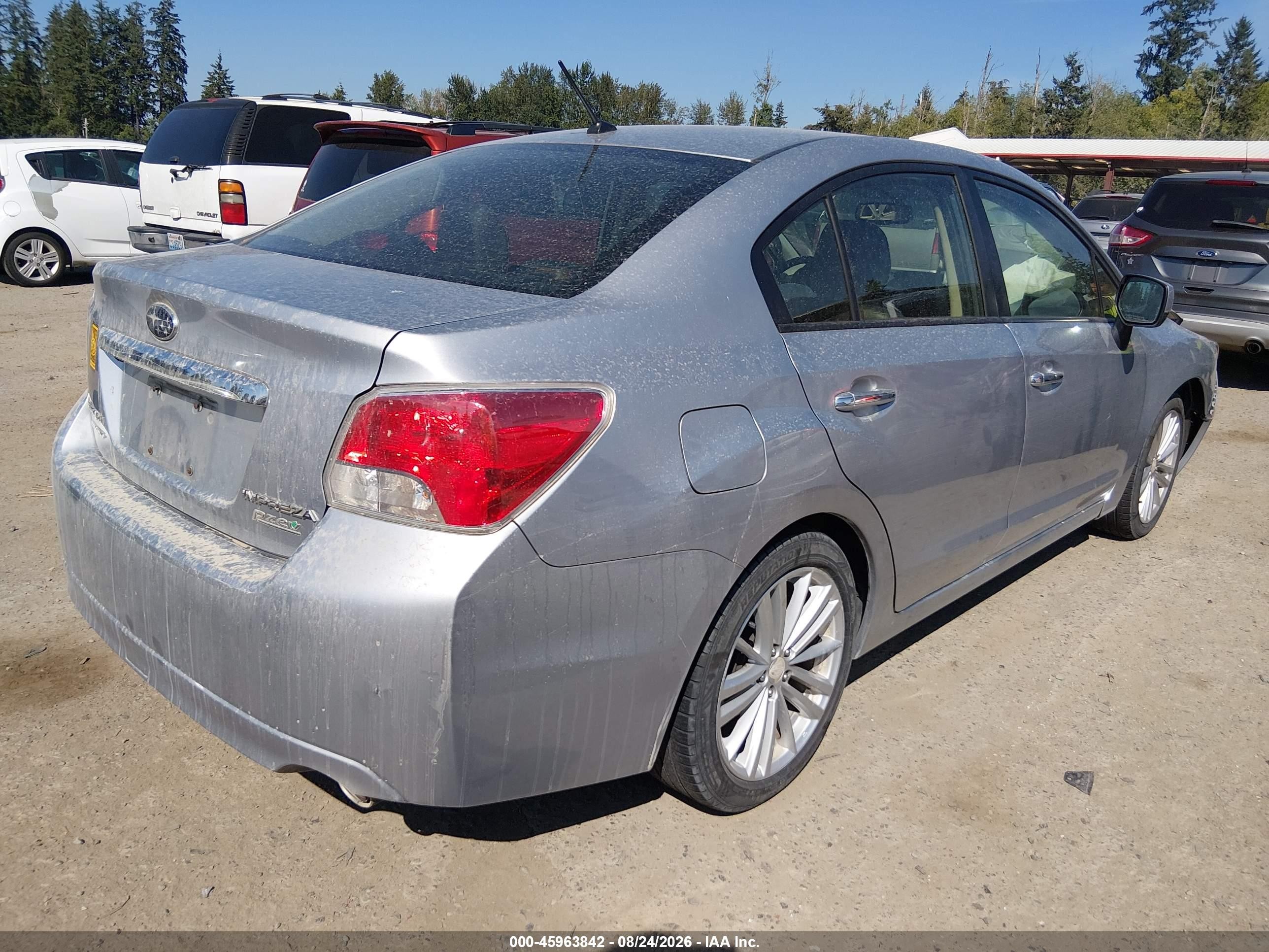 2014 Subaru Impreza 2.0i Limited Silver vin: JF1GJAG60EH013731