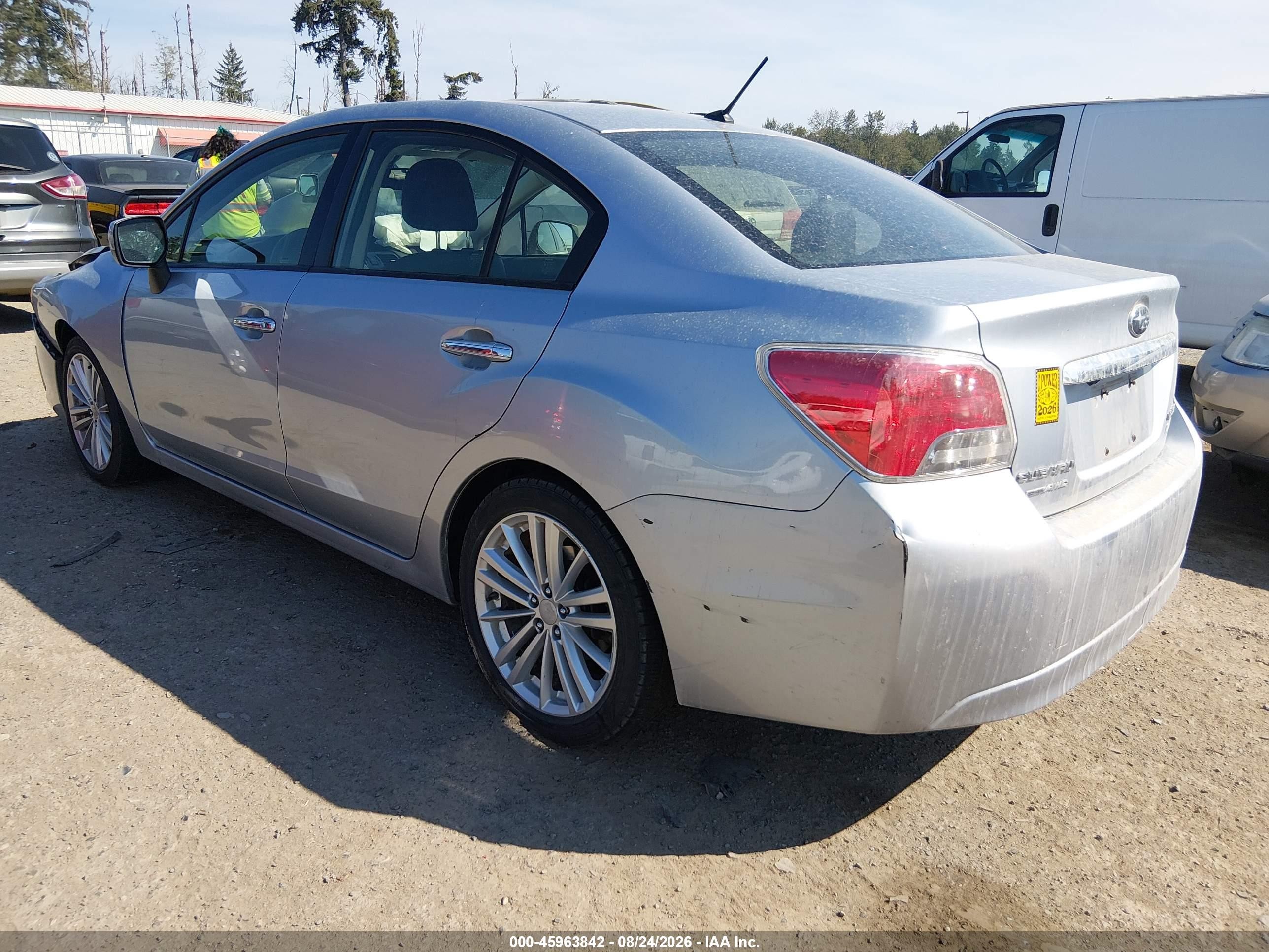 2014 Subaru Impreza 2.0i Limited Silver vin: JF1GJAG60EH013731