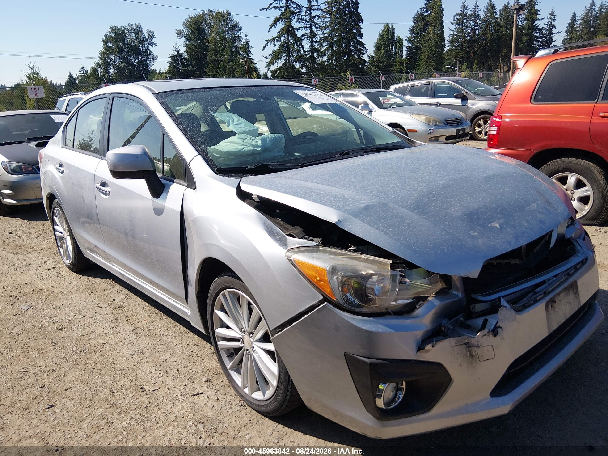2014 Subaru Impreza 2.0i Limited Silver vin: JF1GJAG60EH013731