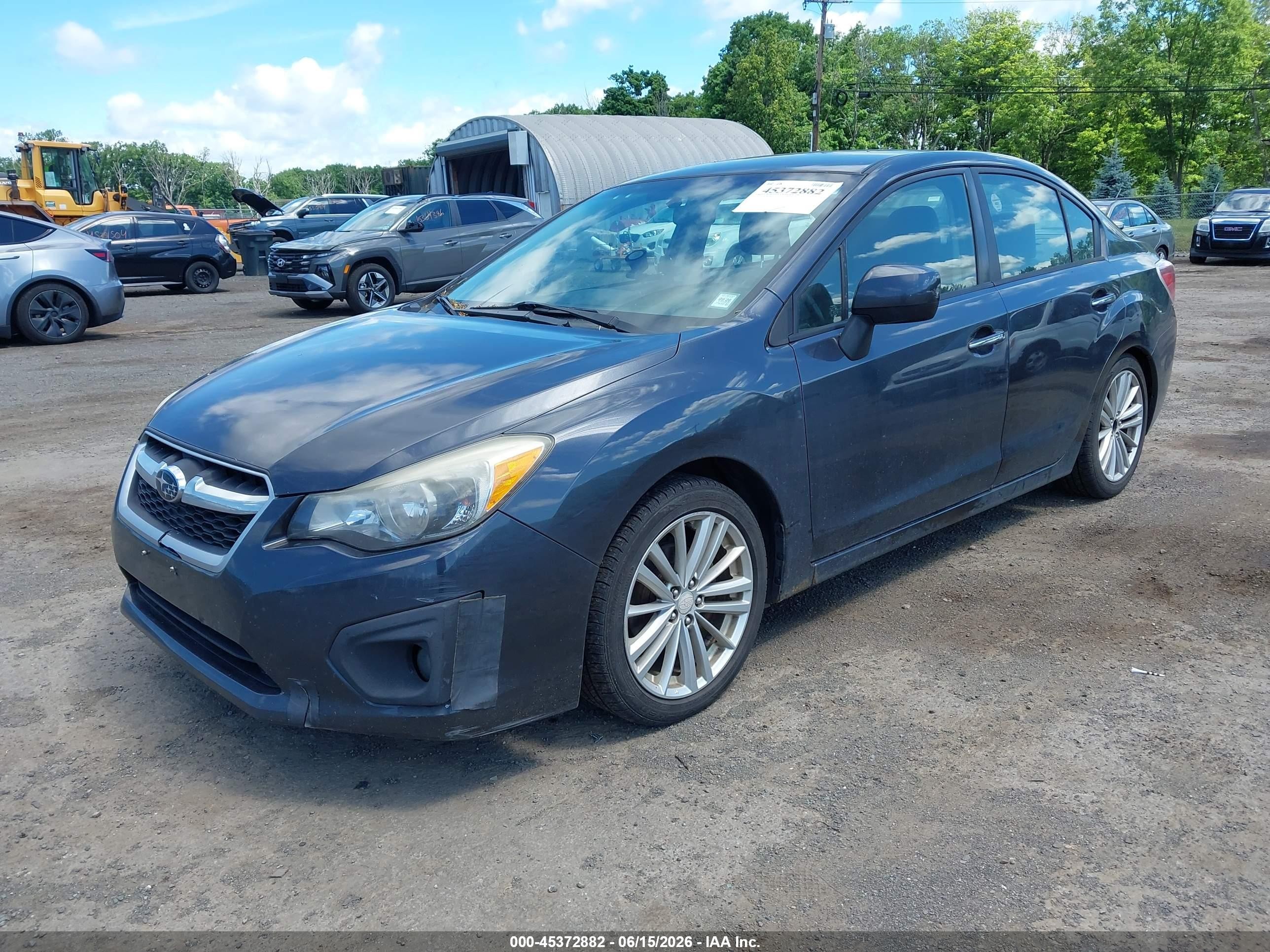2012 Subaru Impreza 2.0i Limited Gray vin: JF1GJAG65CH013236