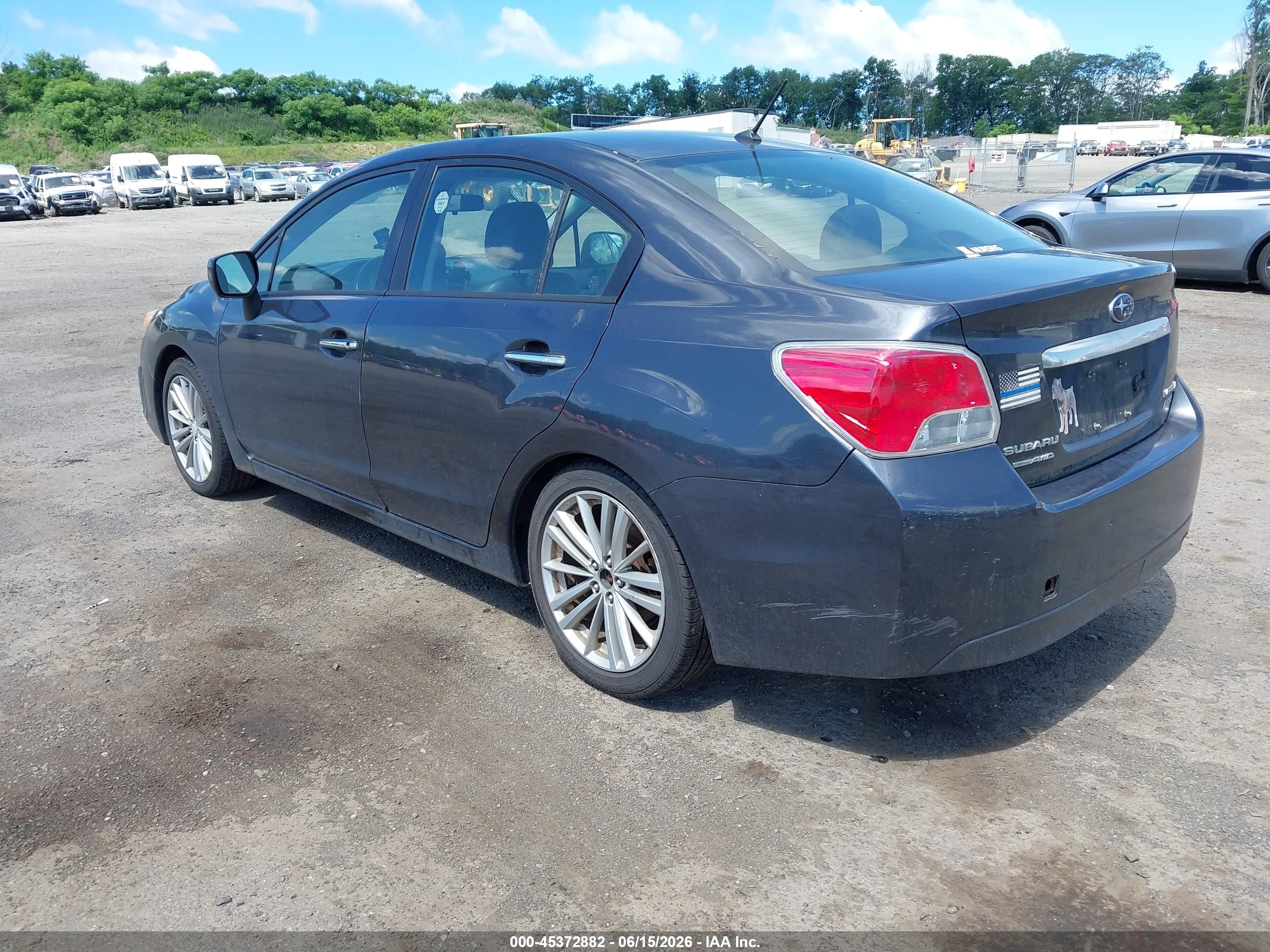 2012 Subaru Impreza 2.0i Limited Gray vin: JF1GJAG65CH013236