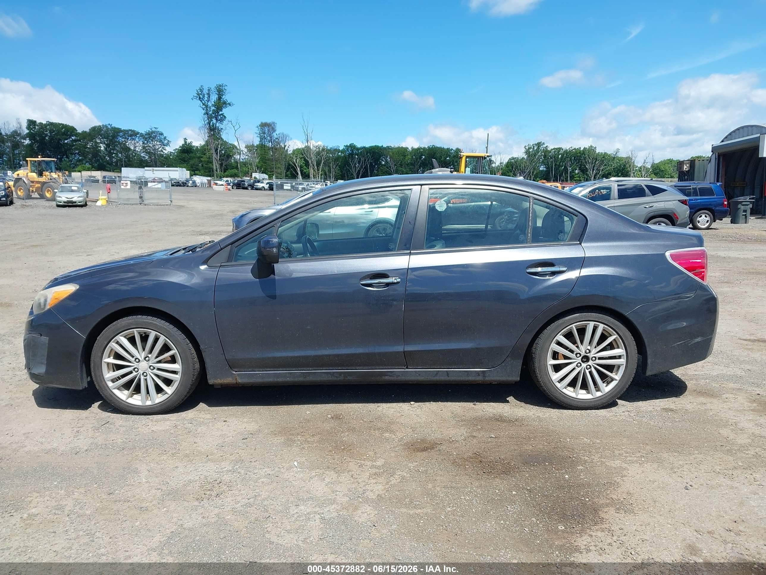 2012 Subaru Impreza 2.0i Limited Gray vin: JF1GJAG65CH013236