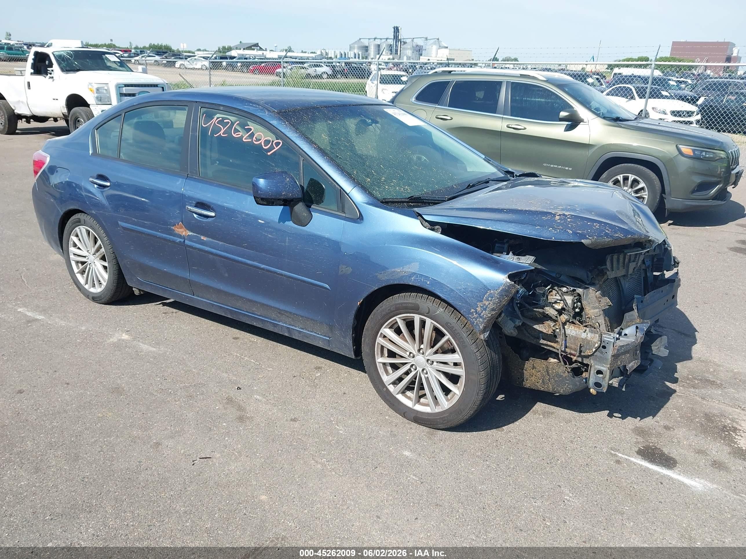 2013 Subaru Impreza 2.0i Limited Blue vin: JF1GJAG66DH007219
