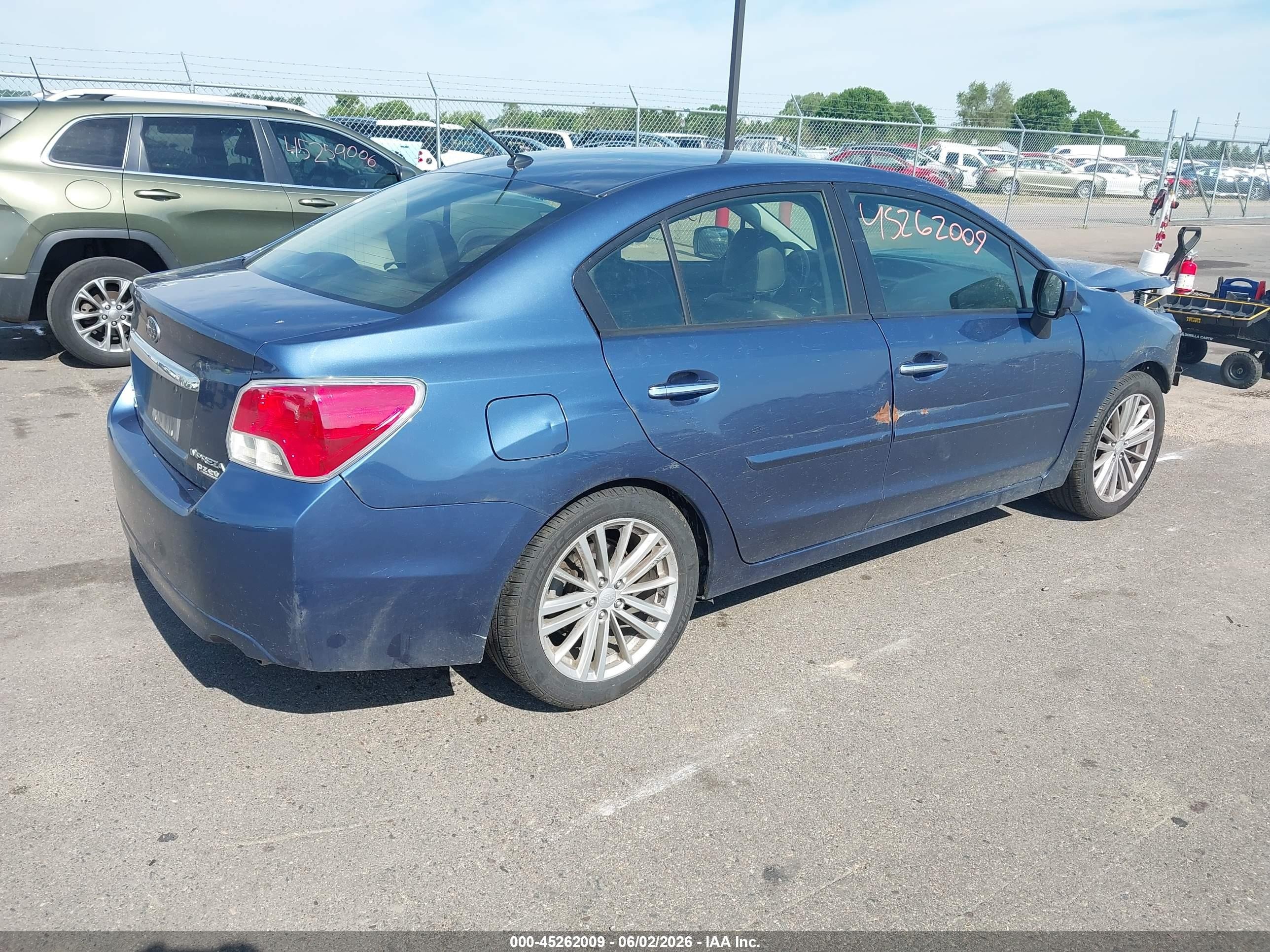 2013 Subaru Impreza 2.0i Limited Blue vin: JF1GJAG66DH007219