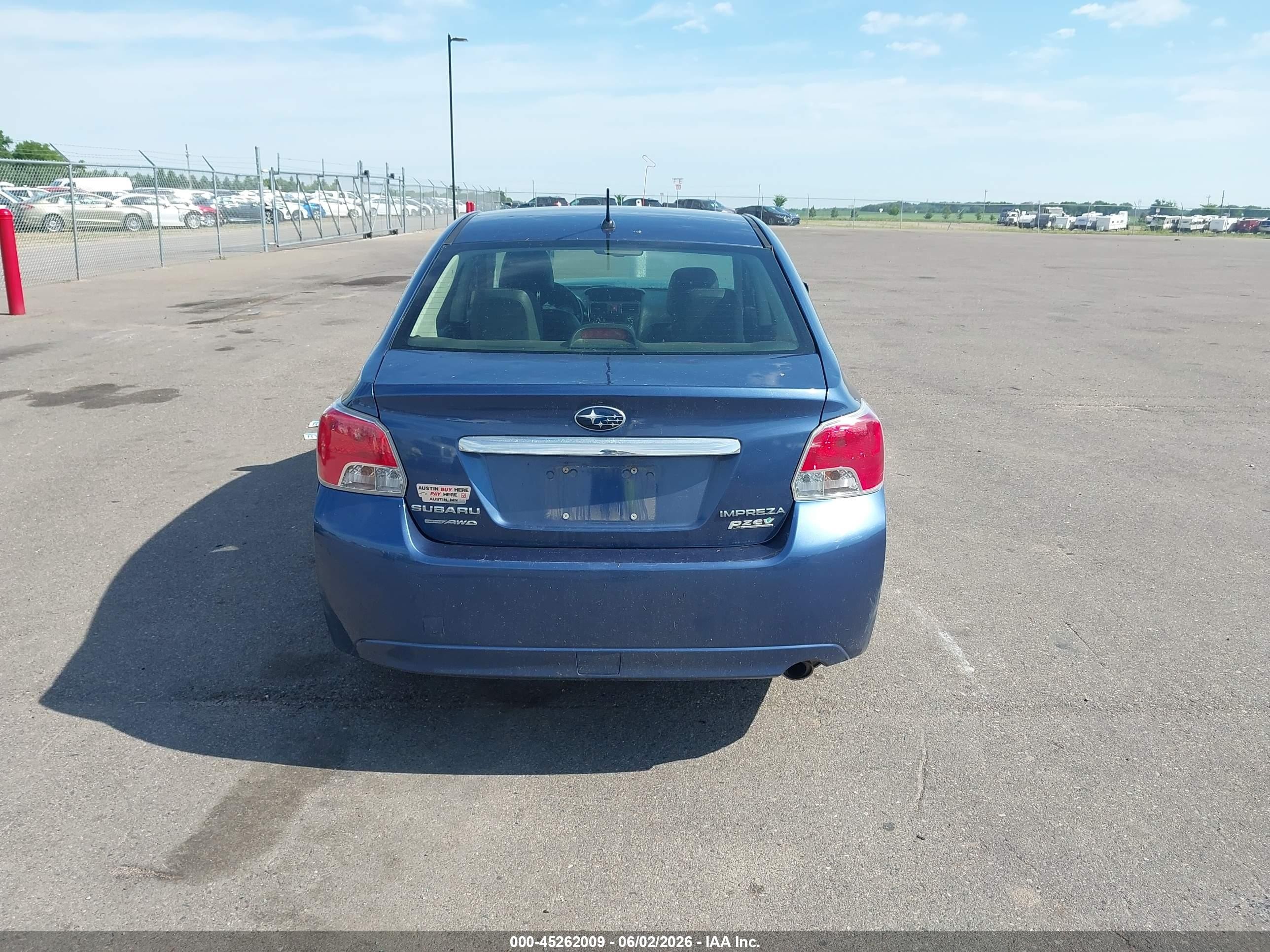 2013 Subaru Impreza 2.0i Limited Blue vin: JF1GJAG66DH007219