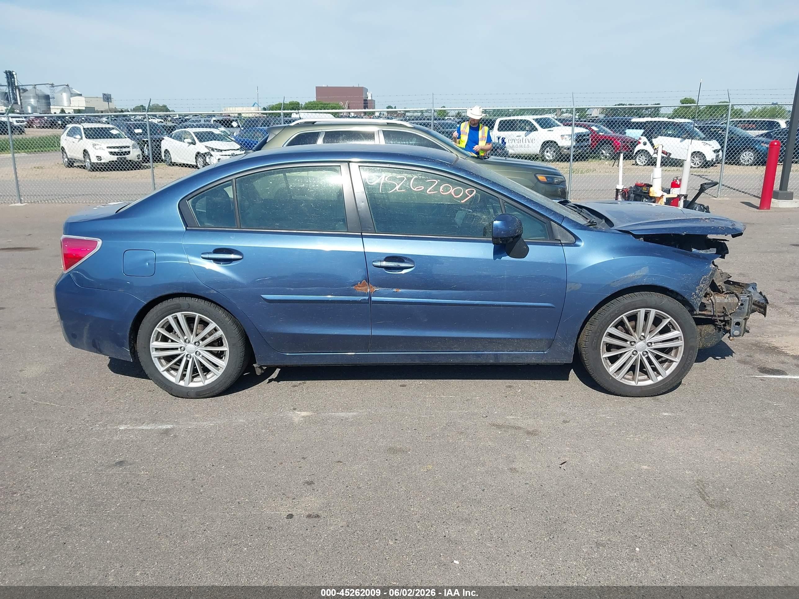 2013 Subaru Impreza 2.0i Limited Blue vin: JF1GJAG66DH007219