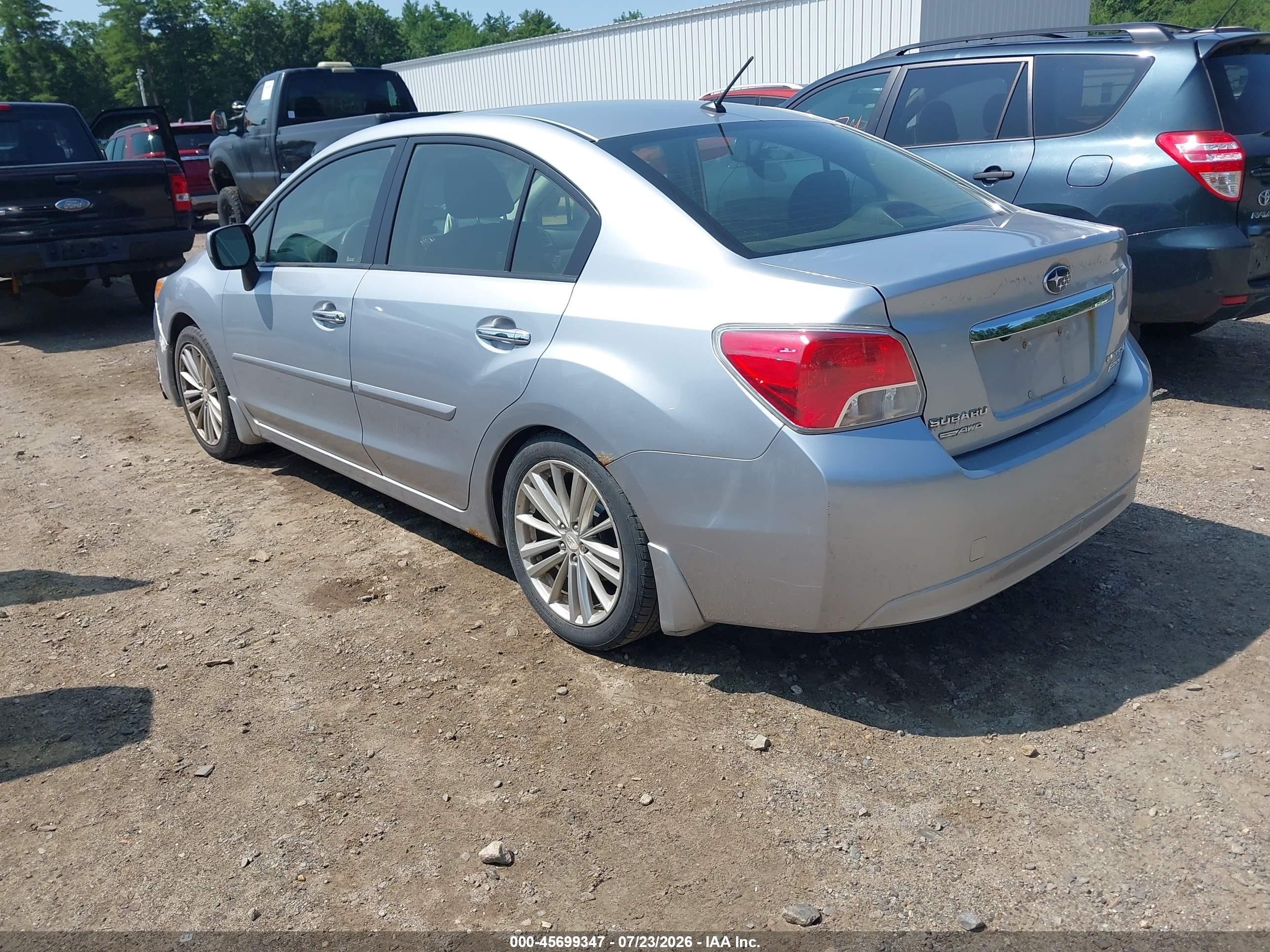 2014 Subaru Impreza 2.0i Limited Серебряный vin: JF1GJAG67EH018909