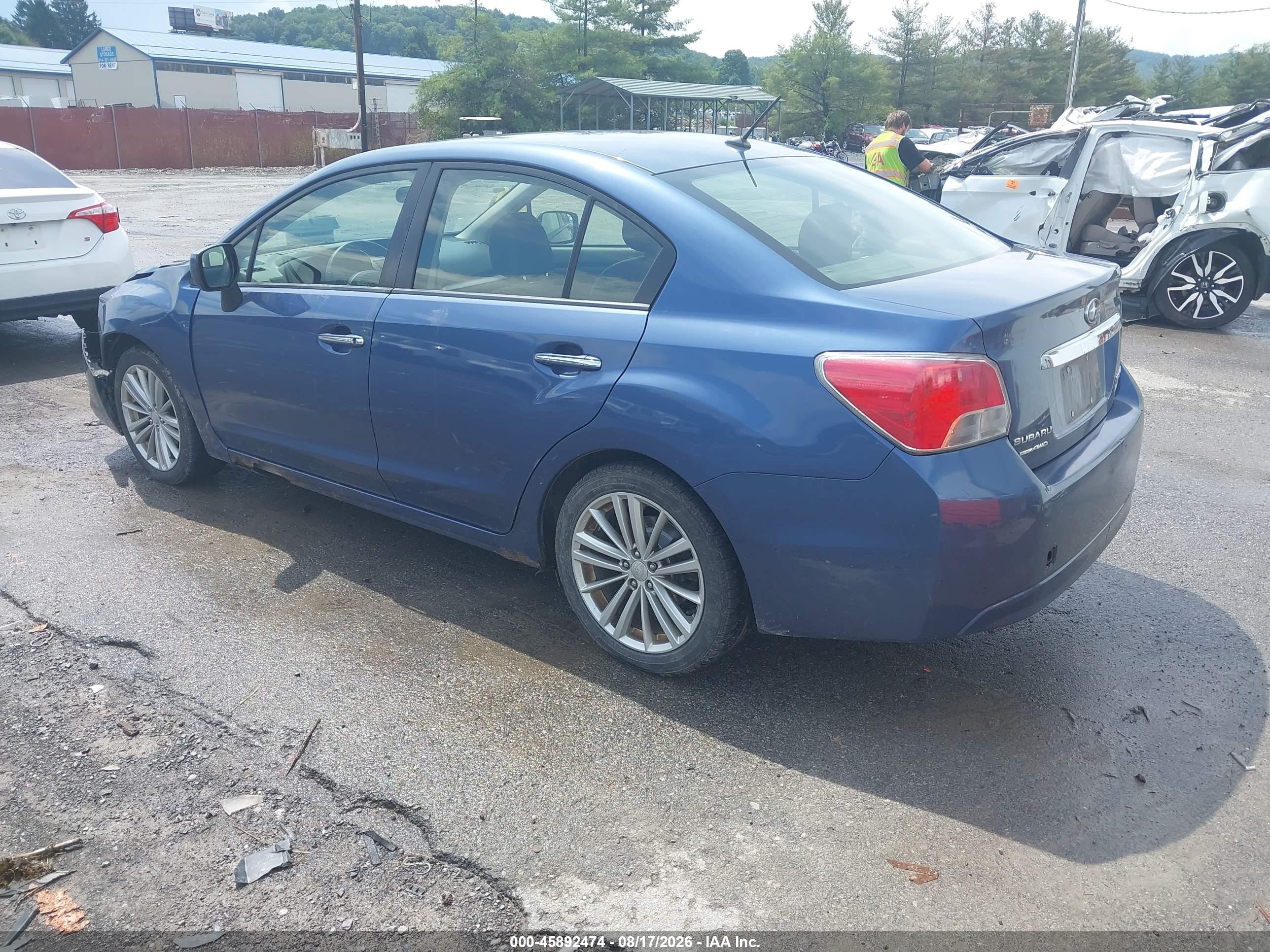 2013 Subaru Impreza 2.0i Limited Dark Blue vin: JF1GJAG68DH031506
