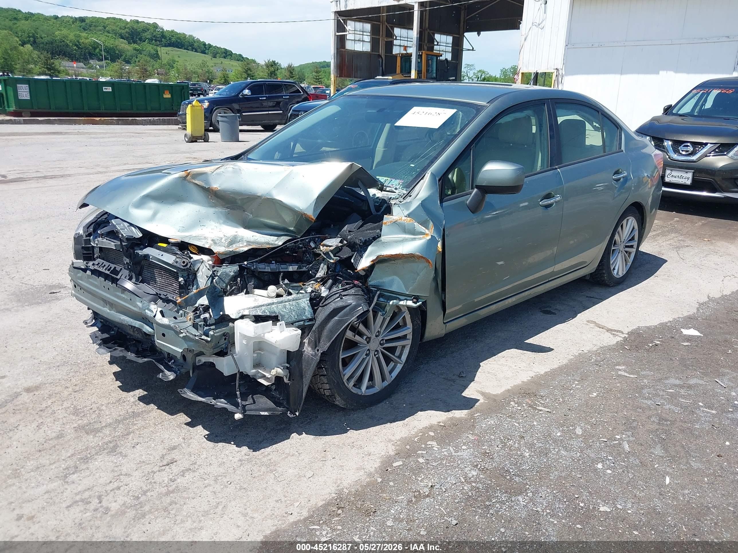 2014 Subaru Impreza 2.0i Limited Green vin: JF1GJAG69EH023058