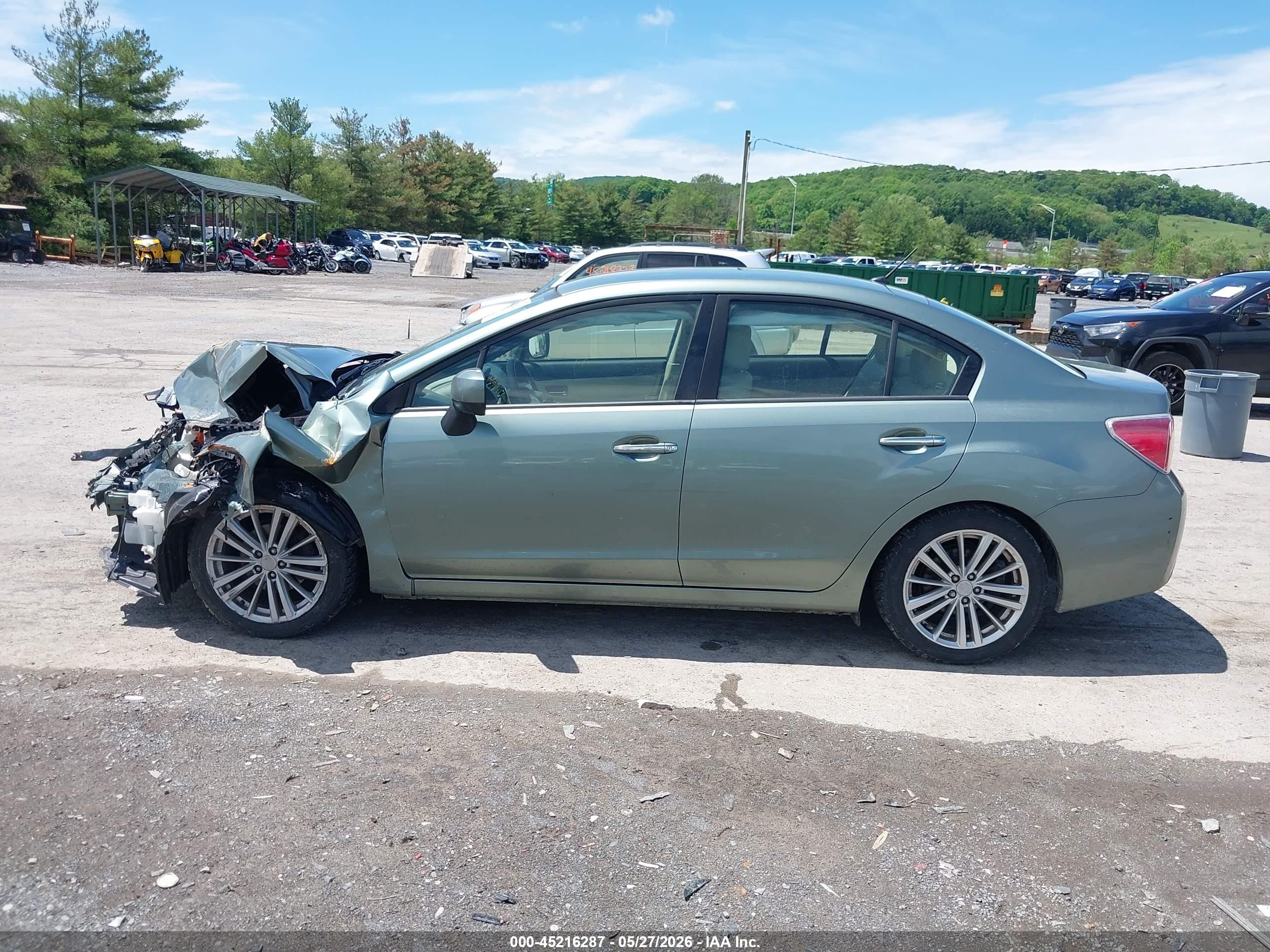 2014 Subaru Impreza 2.0i Limited Green vin: JF1GJAG69EH023058