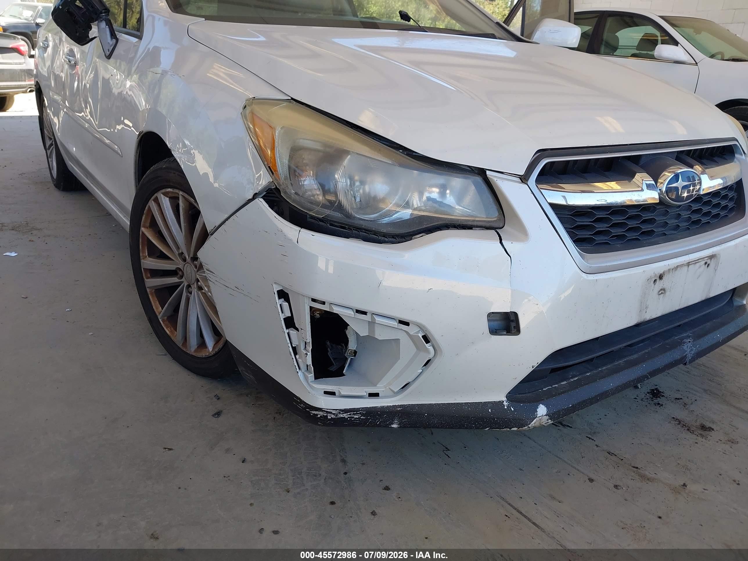 2013 Subaru Impreza 2.0i Limited White vin: JF1GJAH62DH008317