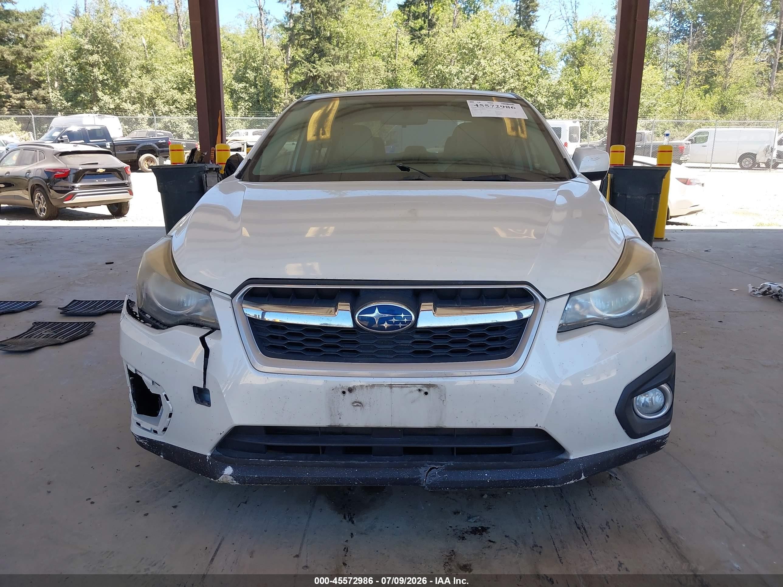 2013 Subaru Impreza 2.0i Limited White vin: JF1GJAH62DH008317