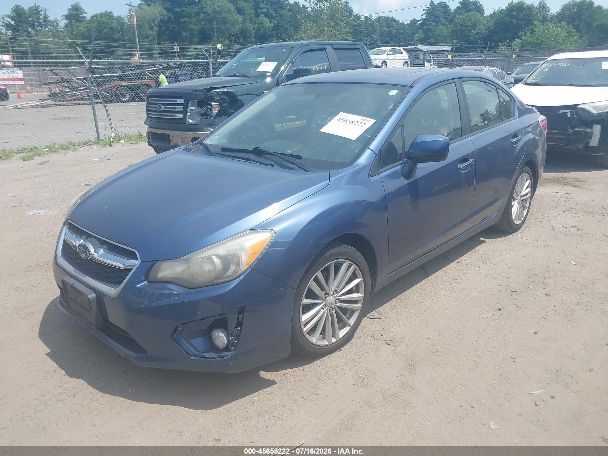 2013 Subaru Impreza 2.0i Limited Blue vin: JF1GJAH63DH013624
