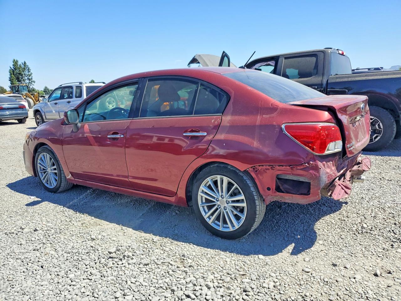 2012 Subaru Impreza Limited Burgundy vin: JF1GJAH67CH023362