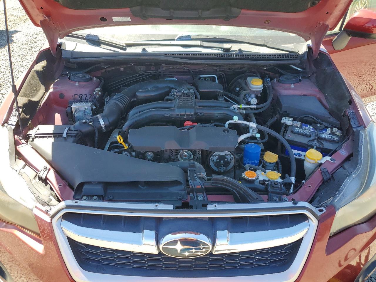 2012 Subaru Impreza Limited Burgundy vin: JF1GJAH67CH023362